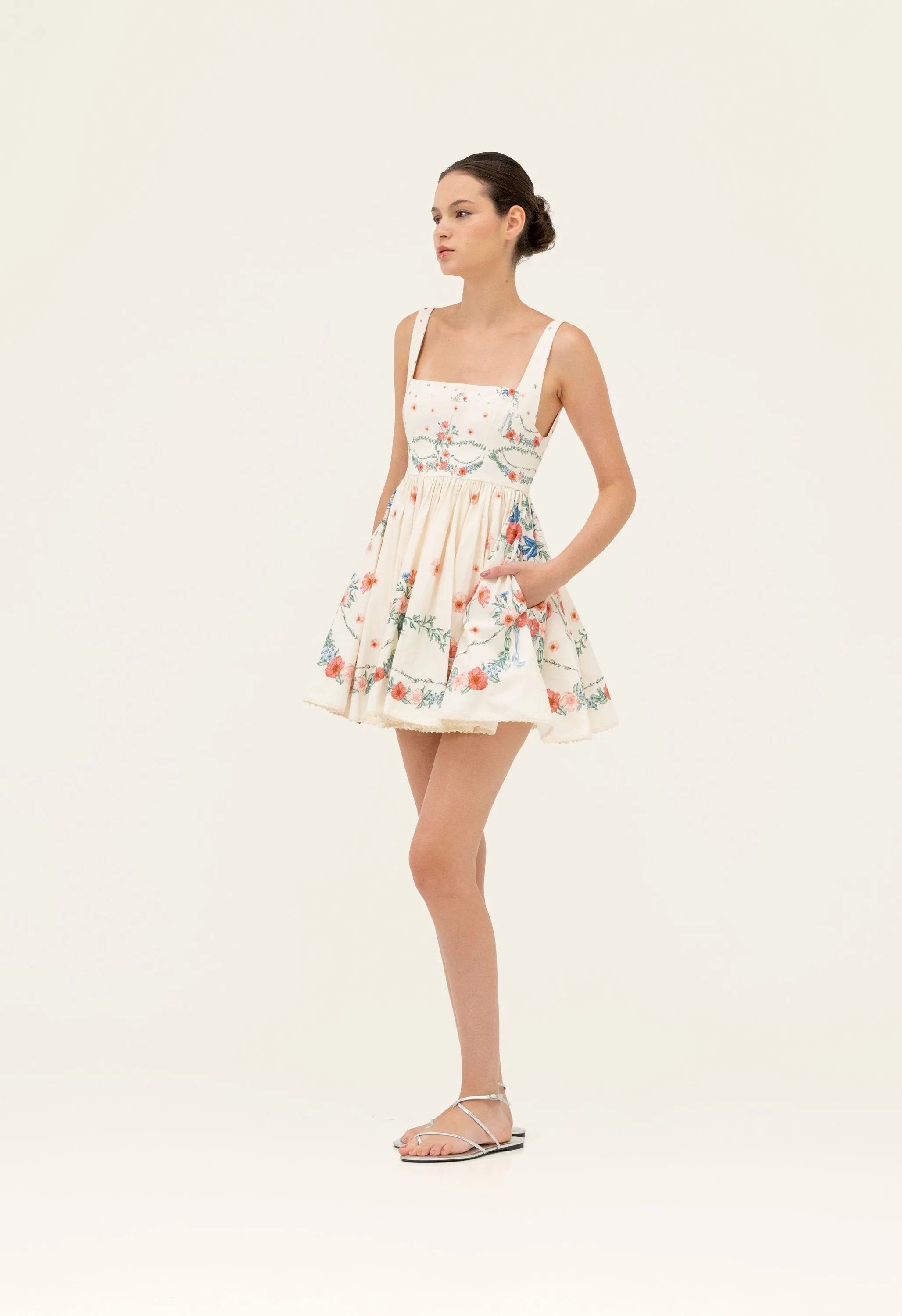 Hierbabuena Mosqueta Mini Dress sold by AGUA by Agua Bendita product image thumbnail 3
