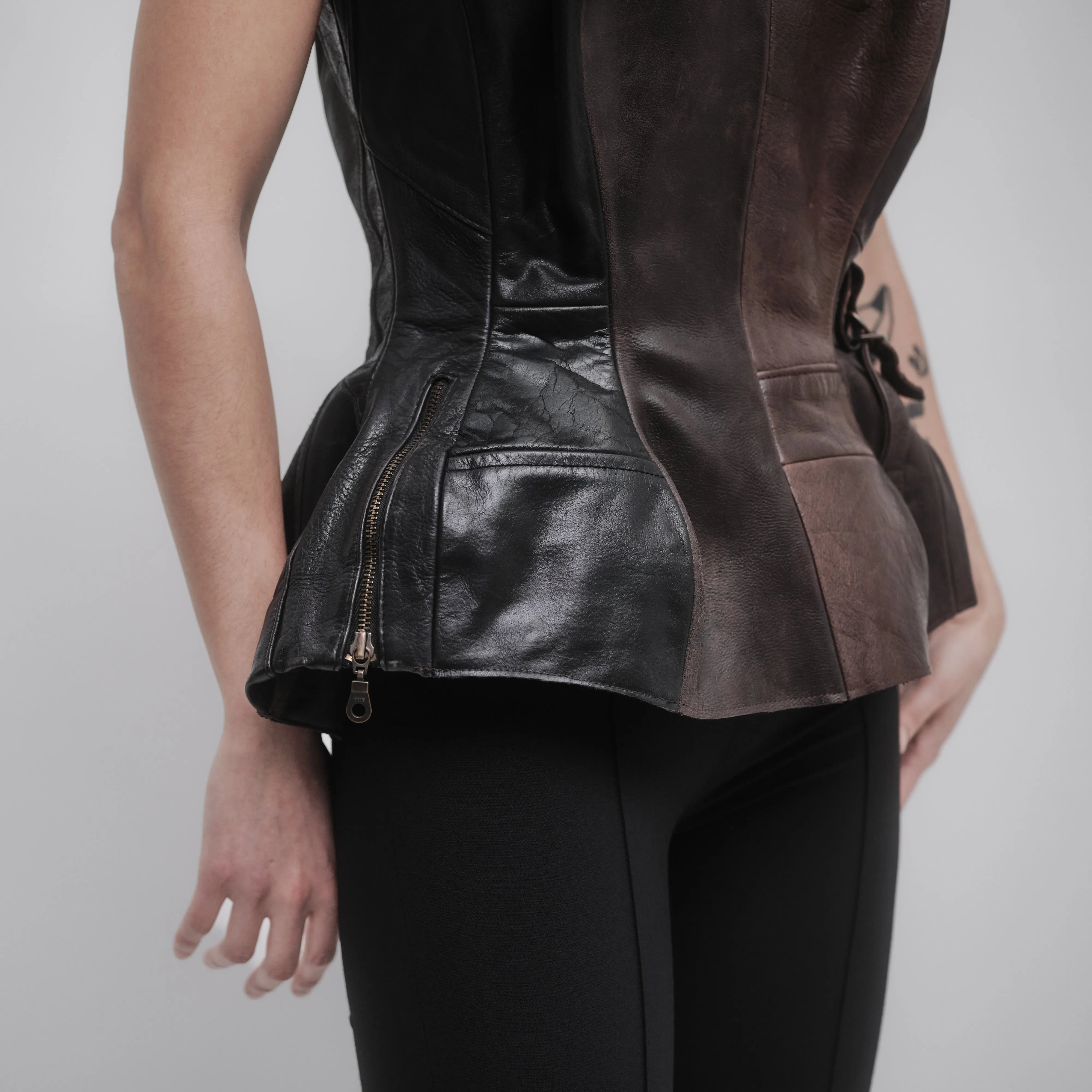 HERITAGE LEATHER TOP sold by ALAINPAUL product image thumbnail 3