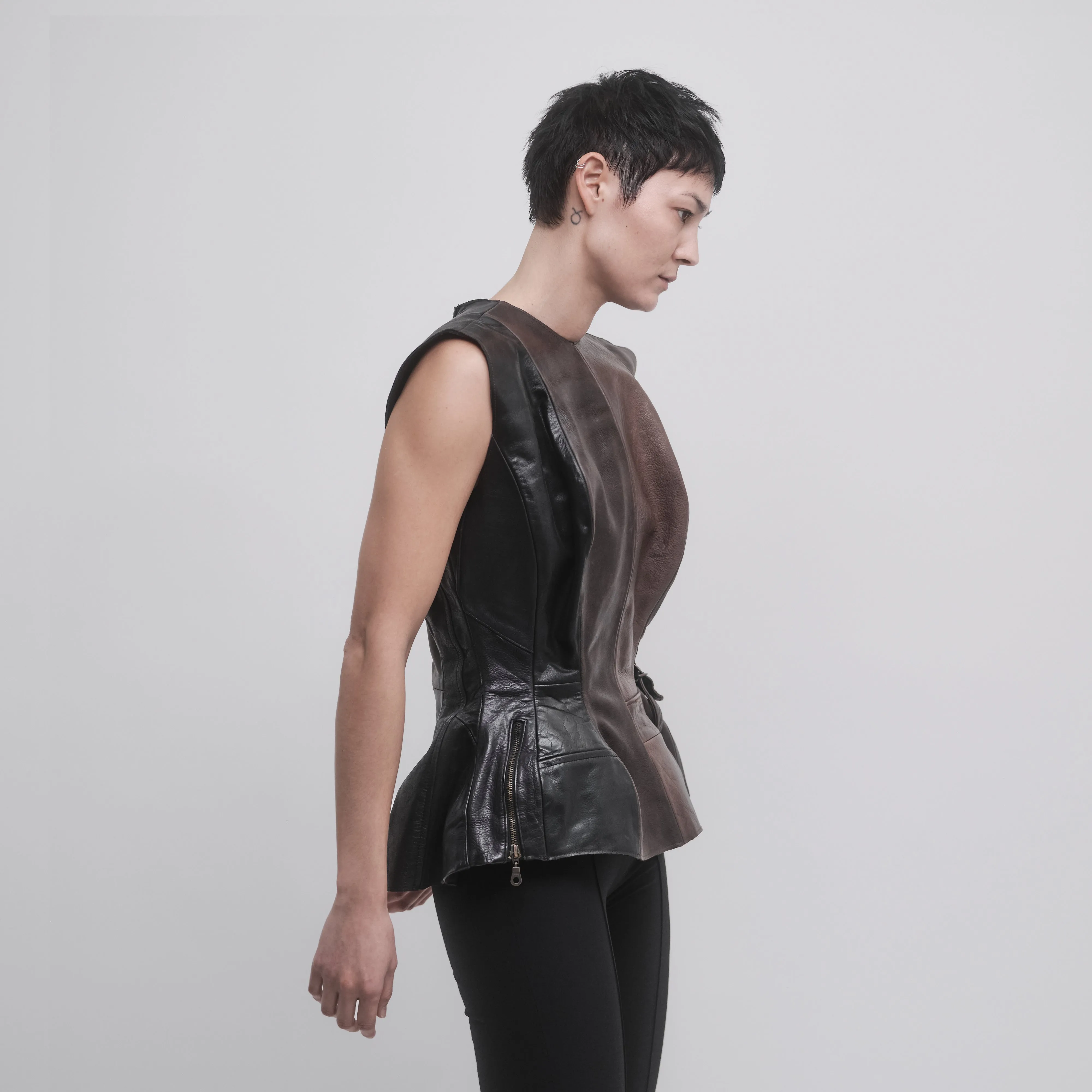 HERITAGE LEATHER TOP sold by ALAINPAUL product image thumbnail 2