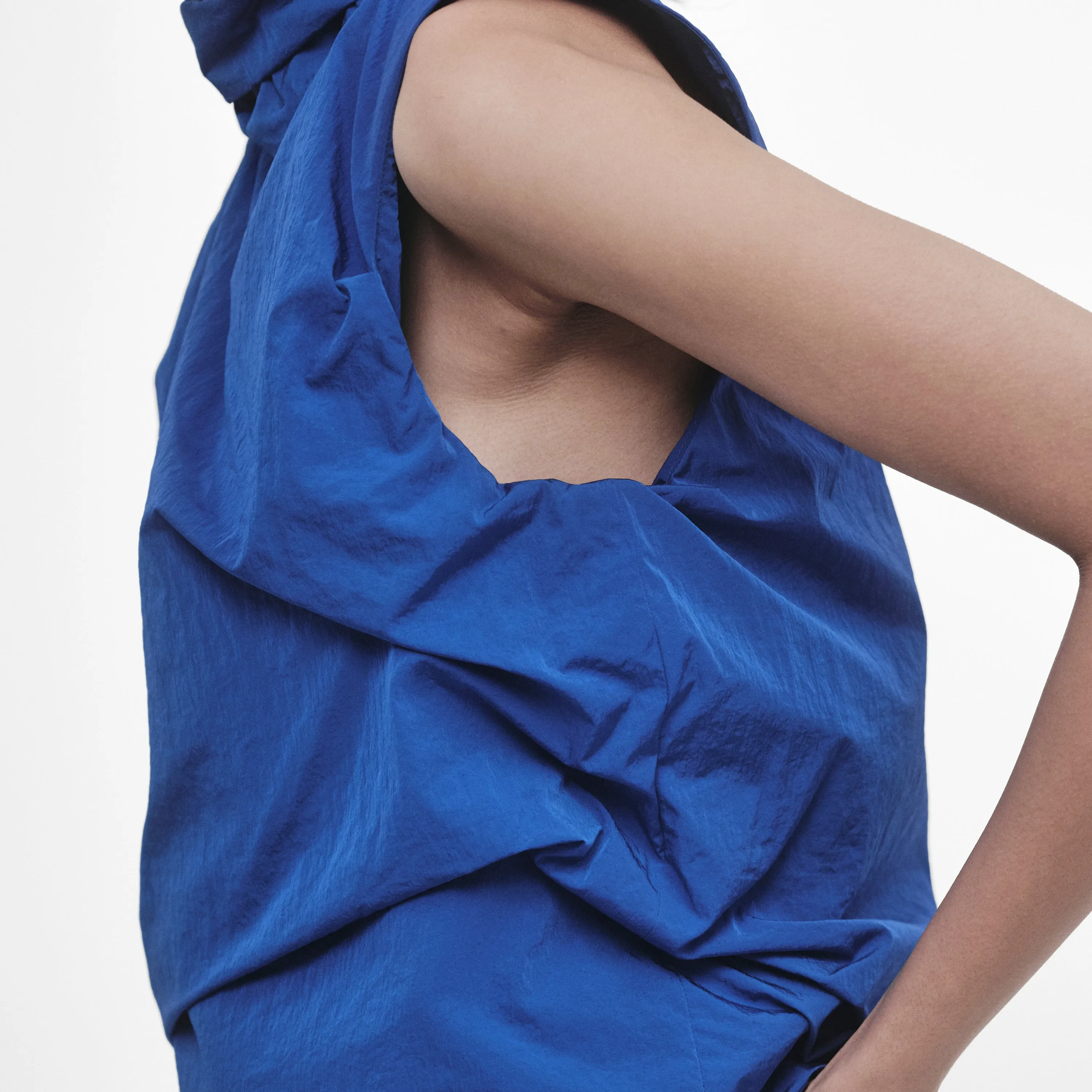 DRAPED HIGH-NECK TOP sold by ALAINPAUL product image thumbnail 3