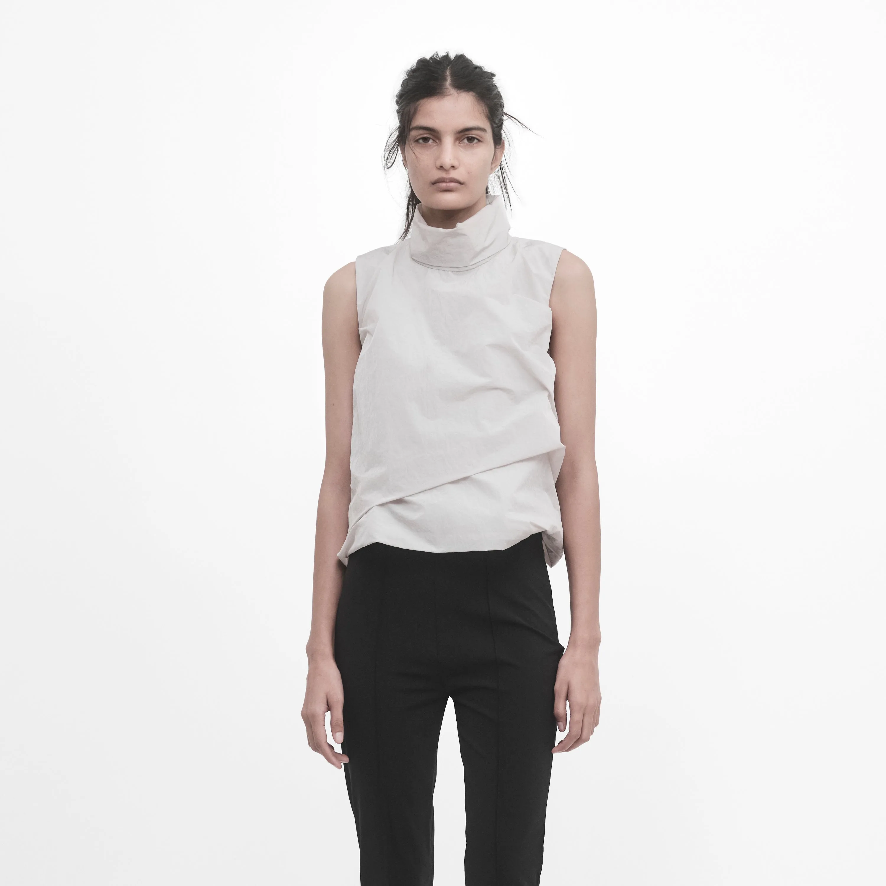 DRAPED HIGH-NECK TOP sold by ALAINPAUL product image thumbnail 3