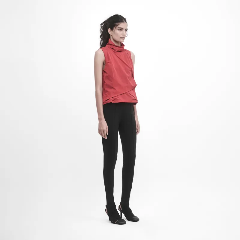 DRAPED HIGH-NECK TOP made by ALAINPAUL