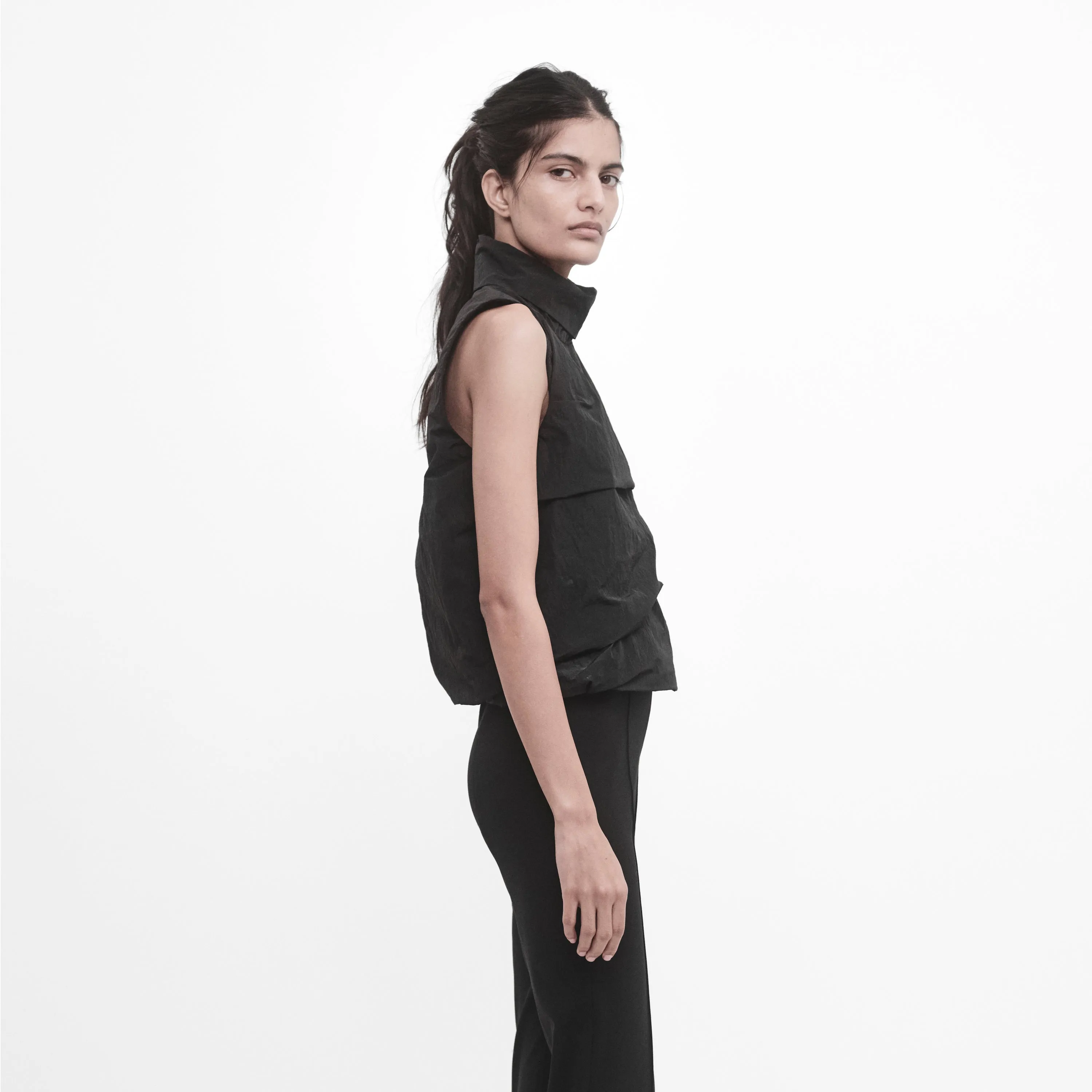 DRAPED HIGH-NECK TOP sold by ALAINPAUL product image thumbnail 4