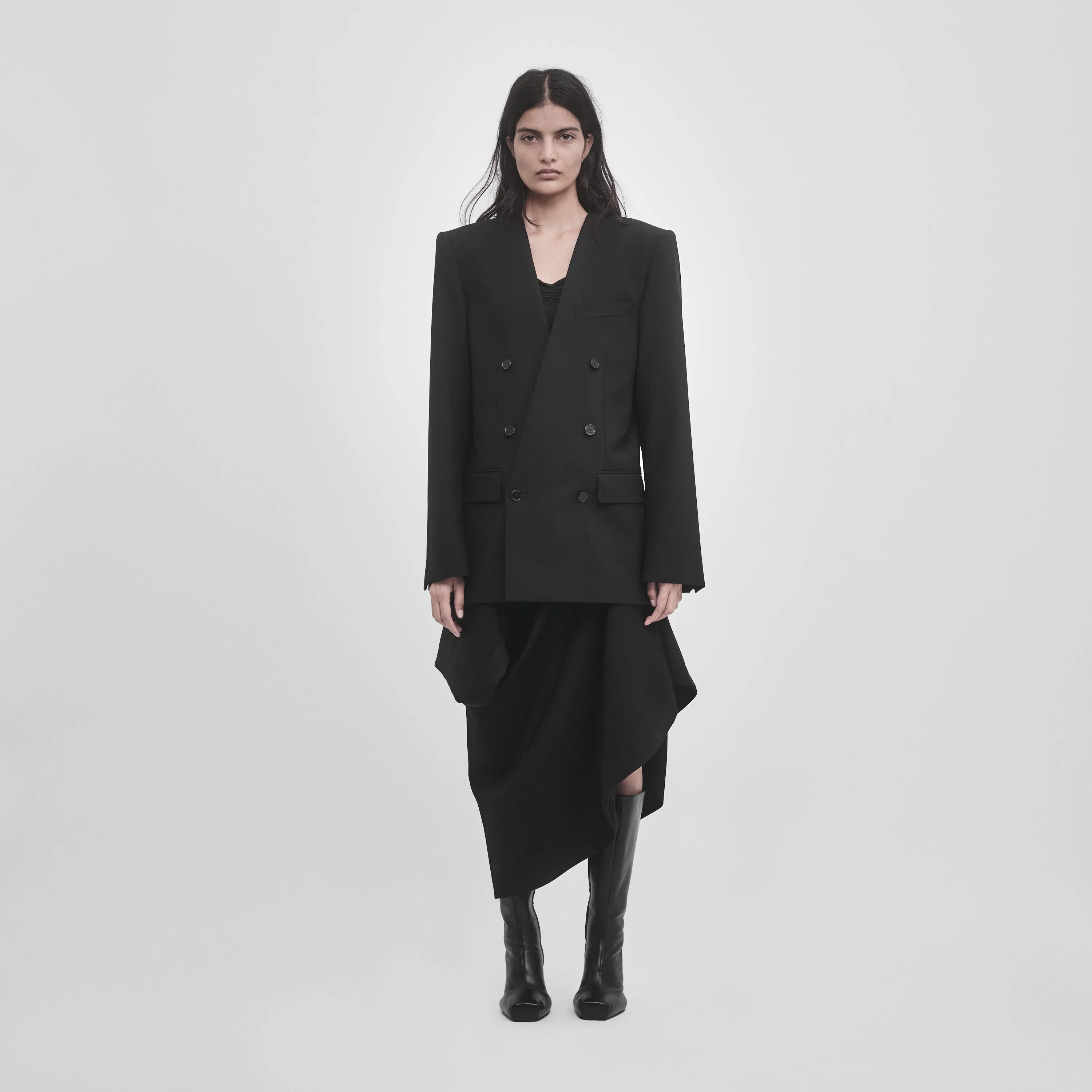 DOUBLE BREASTED MINIMALIST TAILORED JACKET sold by ALAINPAUL product image thumbnail 5
