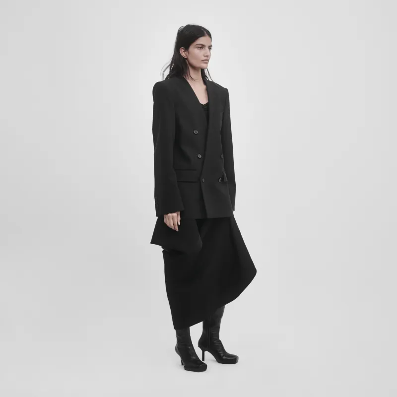 DOUBLE BREASTED MINIMALIST TAILORED JACKET made by ALAINPAUL