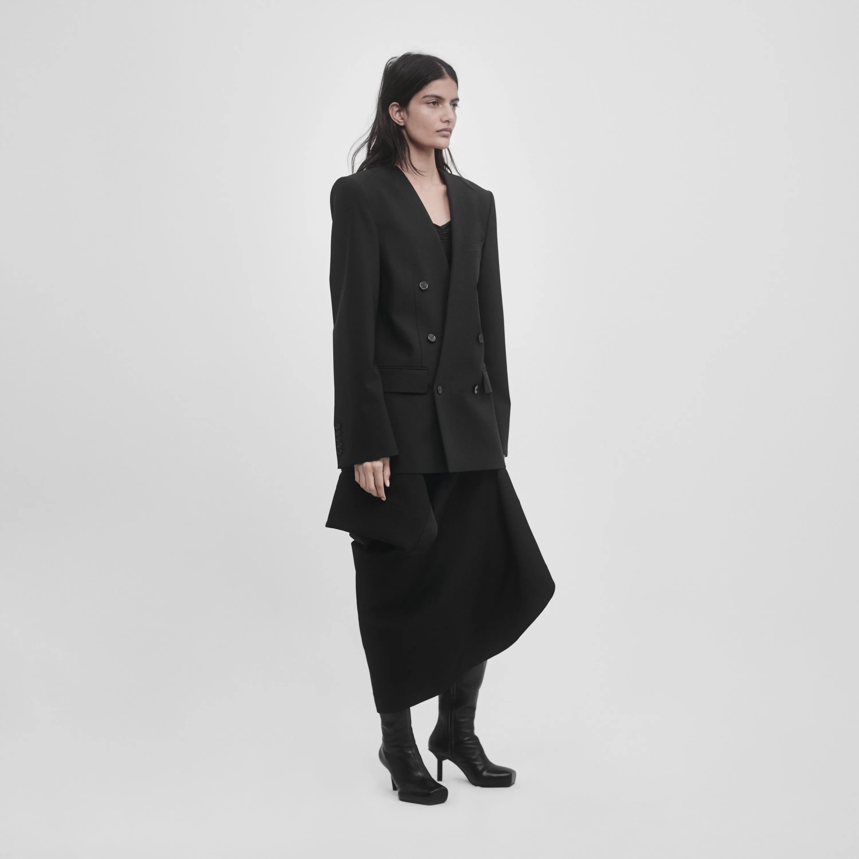 DOUBLE BREASTED MINIMALIST TAILORED JACKET sold by ALAINPAUL