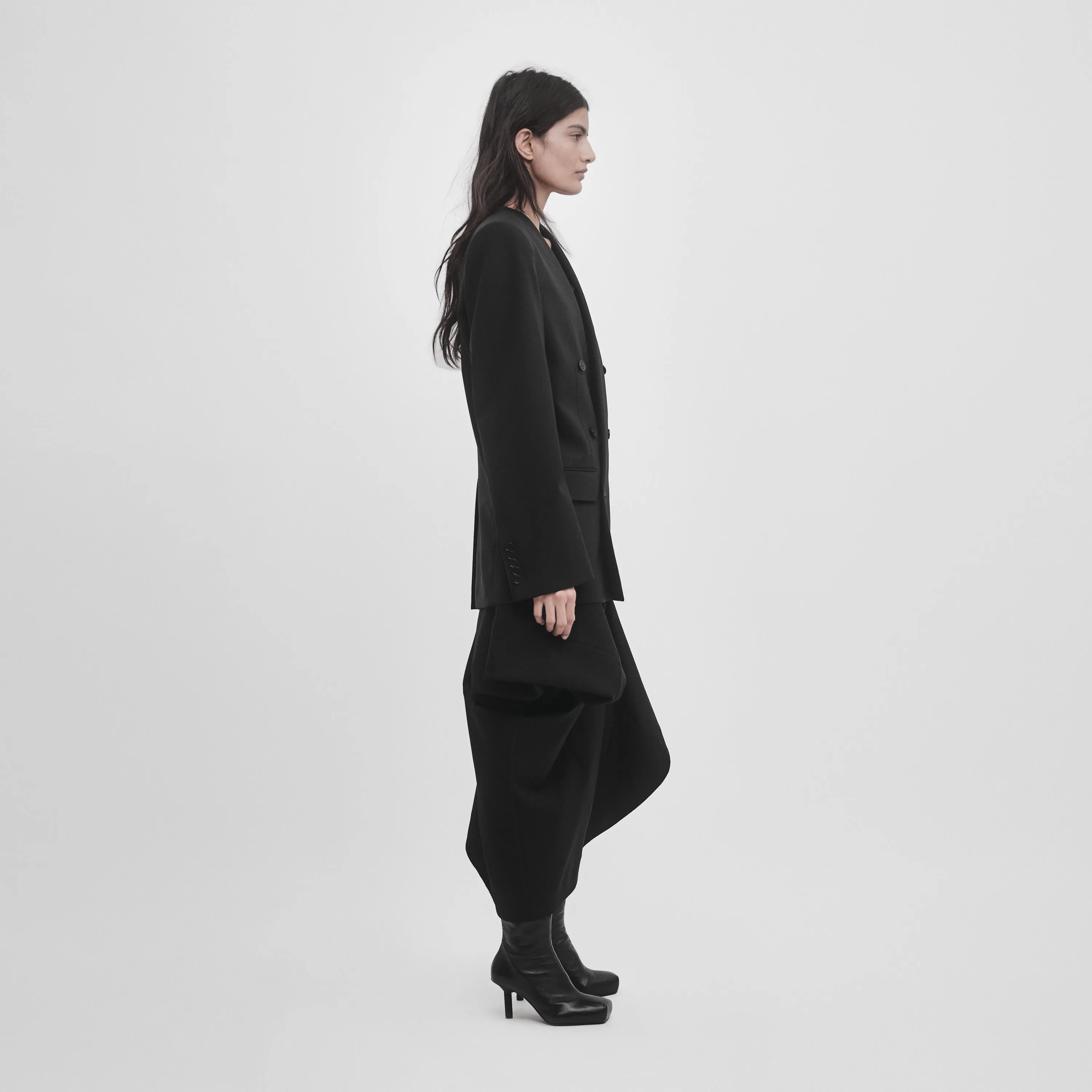 DOUBLE BREASTED MINIMALIST TAILORED JACKET sold by ALAINPAUL product image thumbnail 3