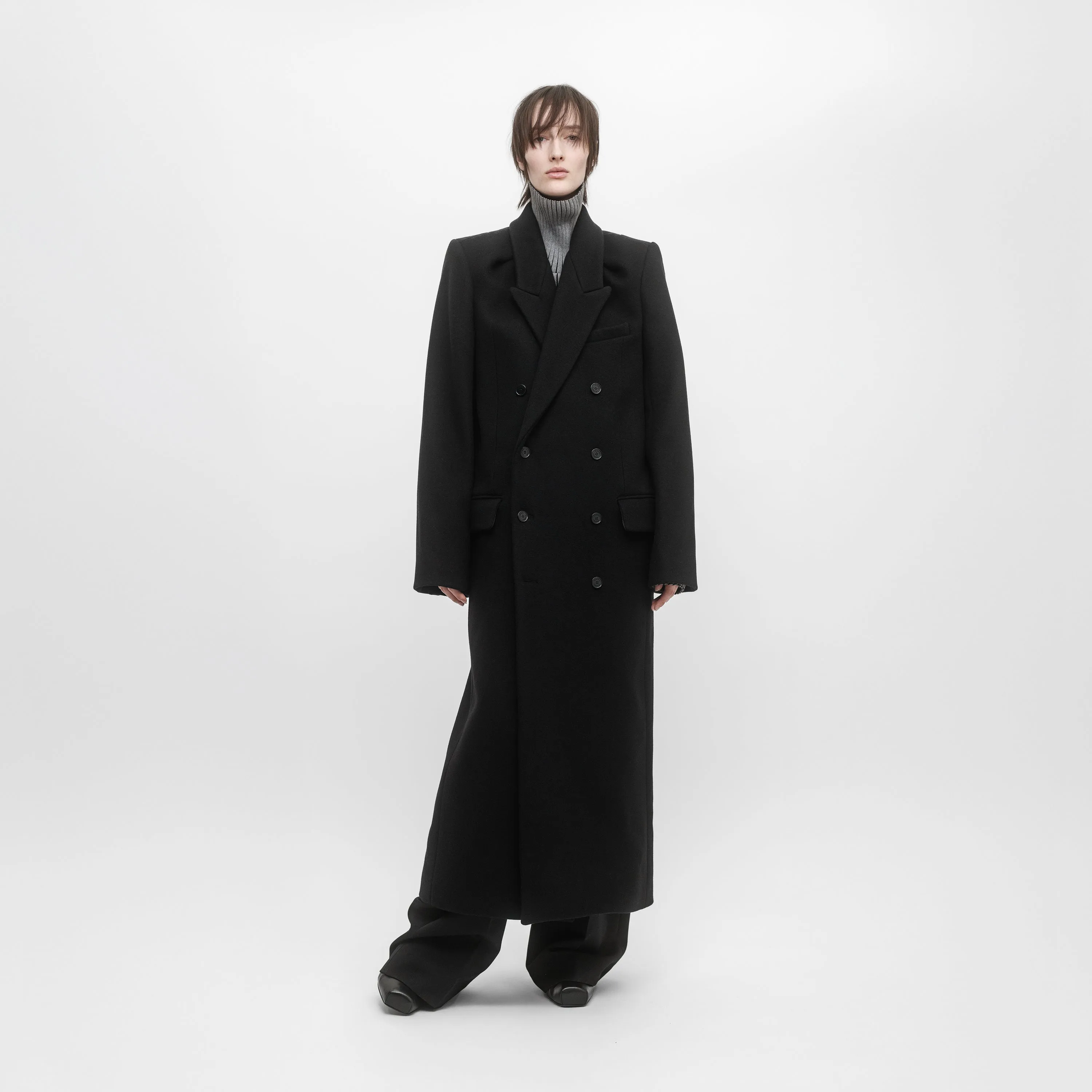 DOUBLE-BREASTED TAILORED COAT sold by ALAINPAUL