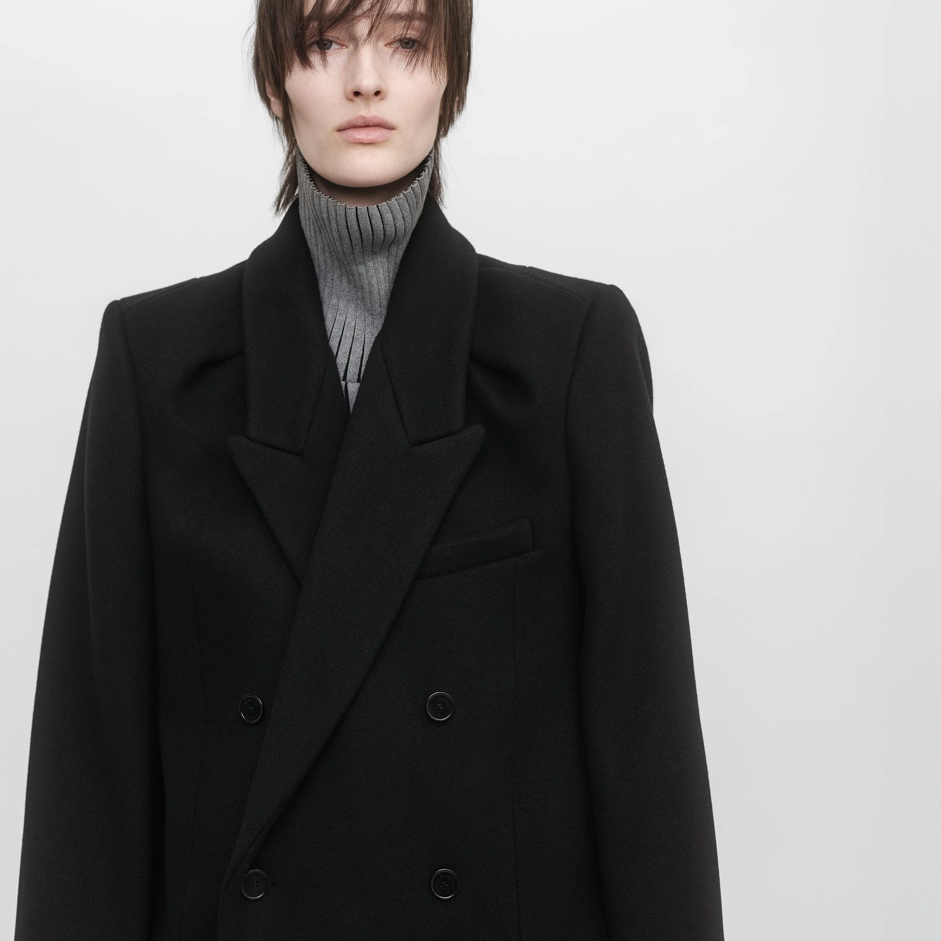 DOUBLE-BREASTED TAILORED COAT sold by ALAINPAUL product image thumbnail 3