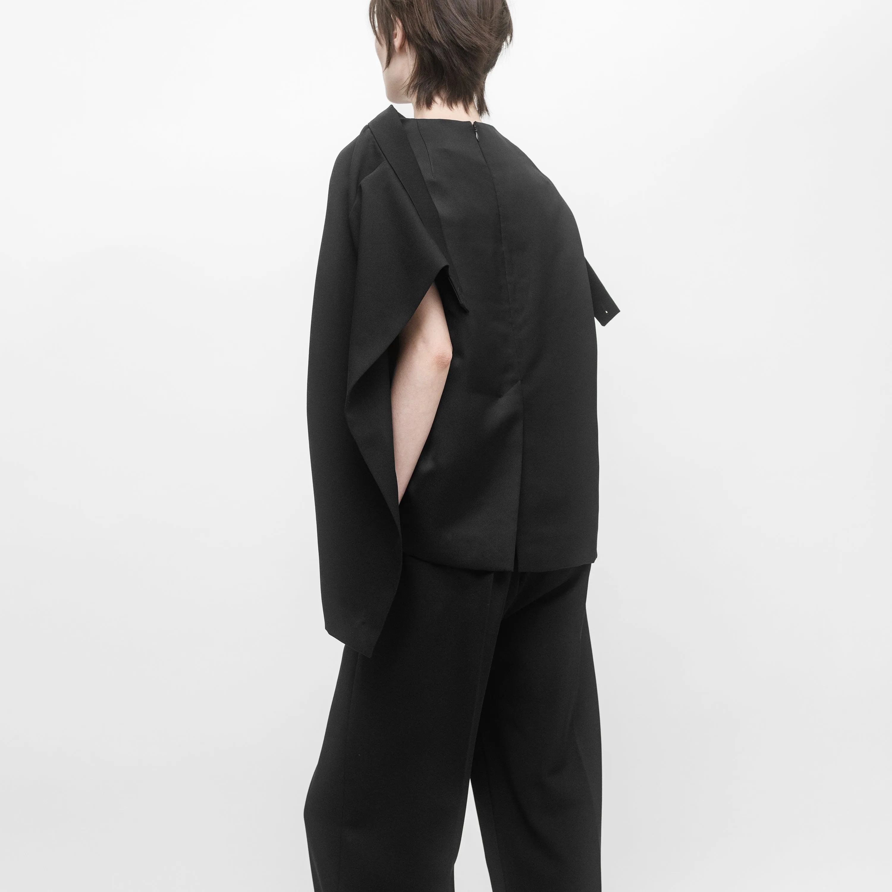OPEN-BACK TAILORED SKIRT TOP sold by ALAINPAUL product image thumbnail 4