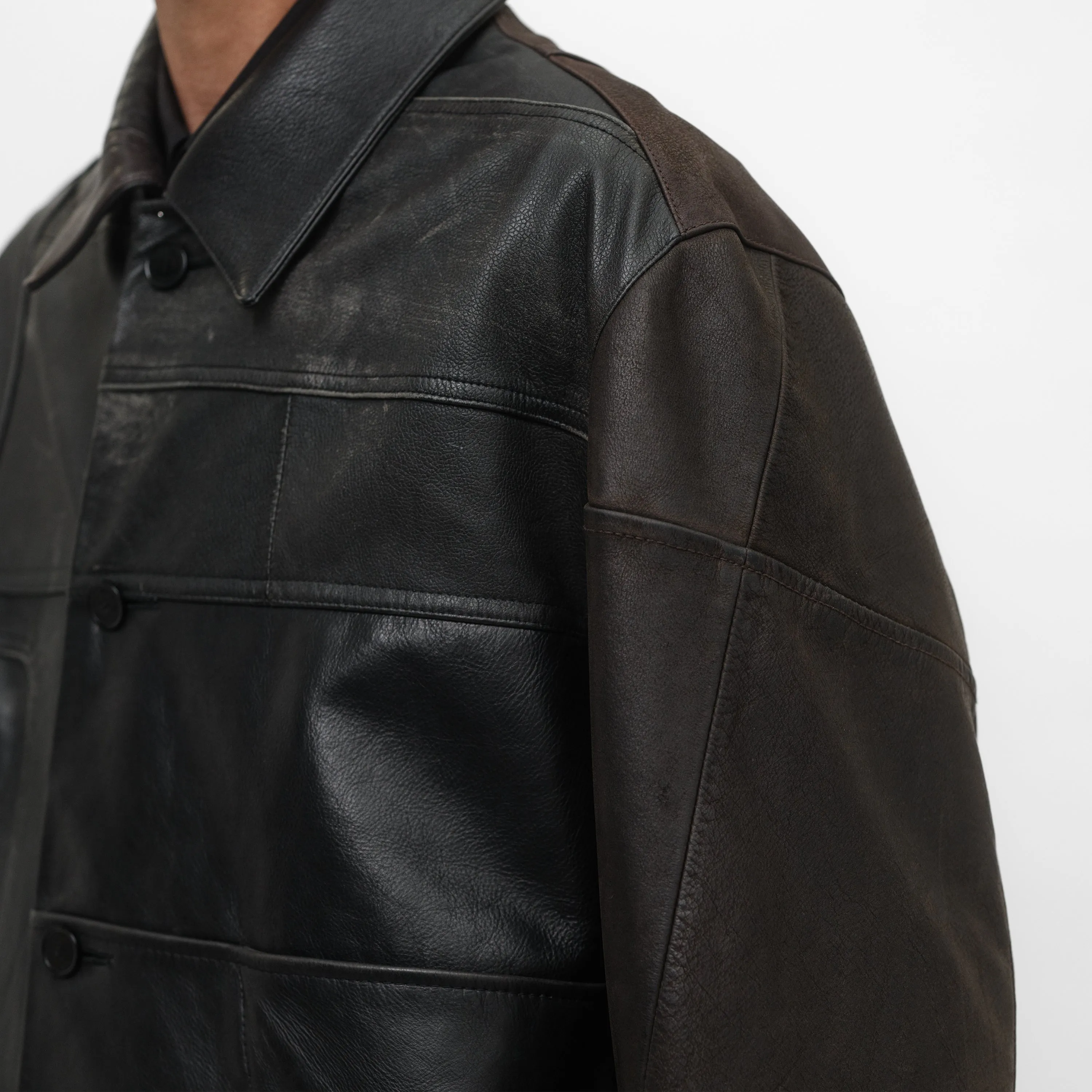 REWORKED HERITAGE LEATHER JACKET sold by ALAINPAUL product image thumbnail 3