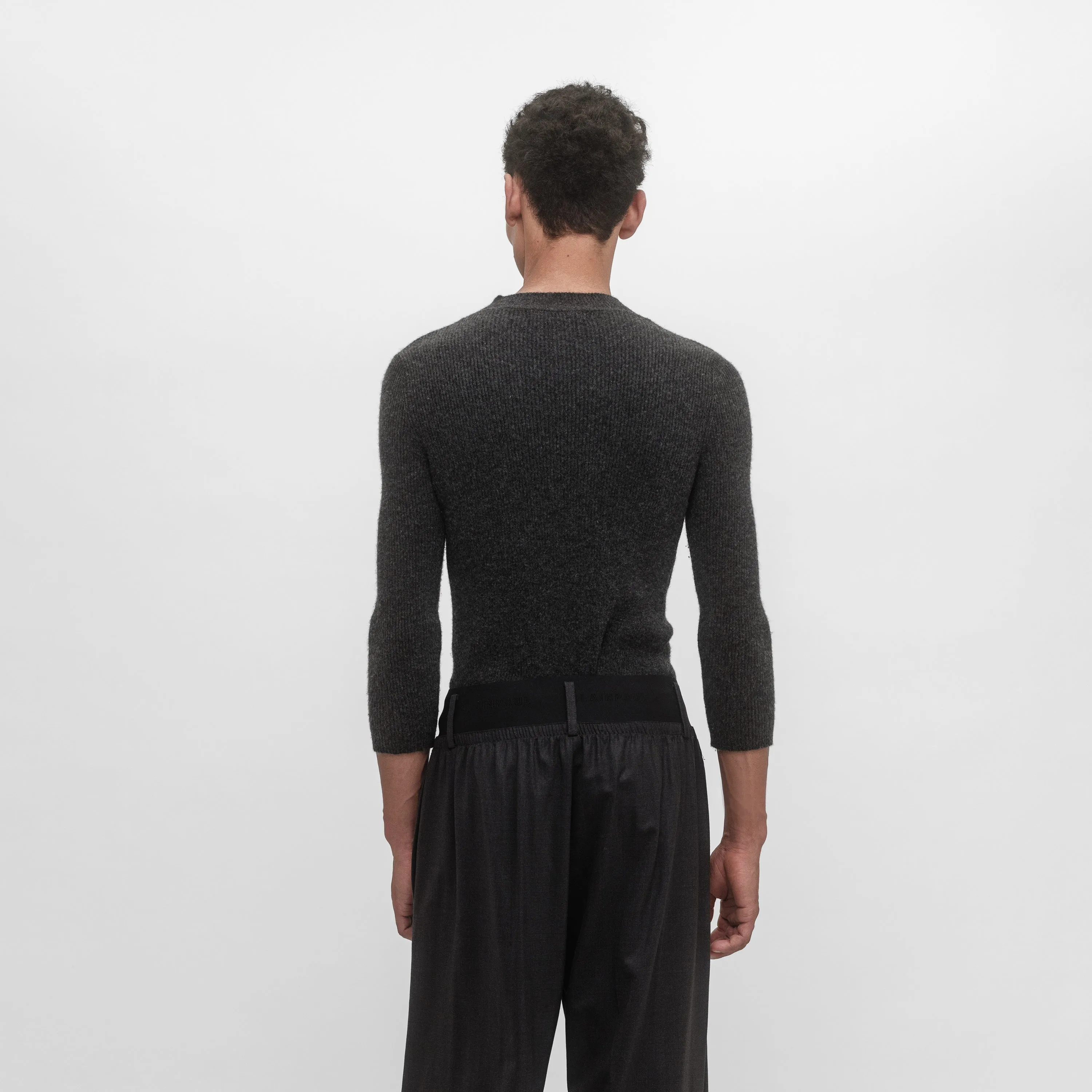 MID-SLEEVE RIB CREWNECK SWEATER sold by ALAINPAUL product image thumbnail 5