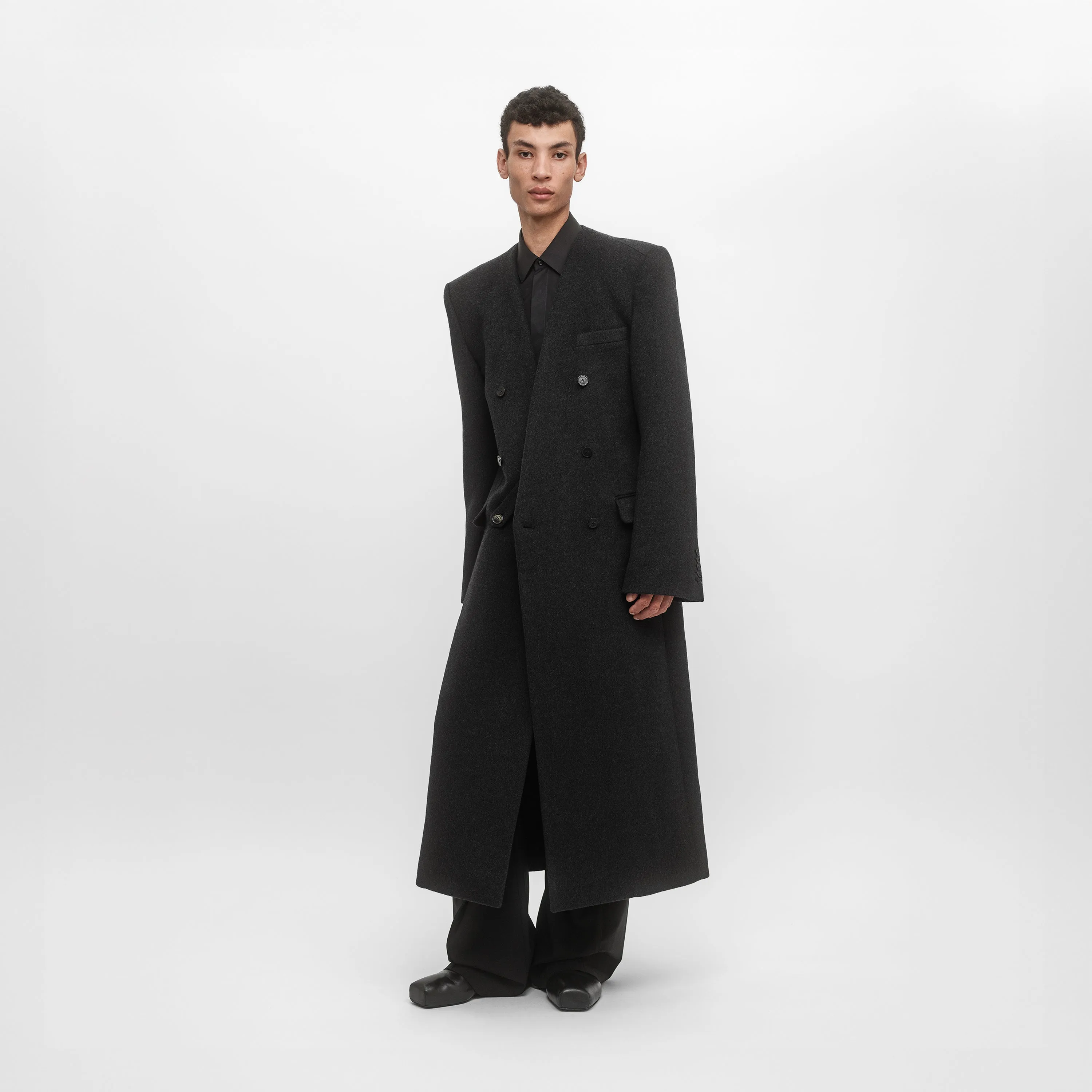 MINIMALIST DOUBLE BREASTED TAILORED COAT sold by ALAINPAUL