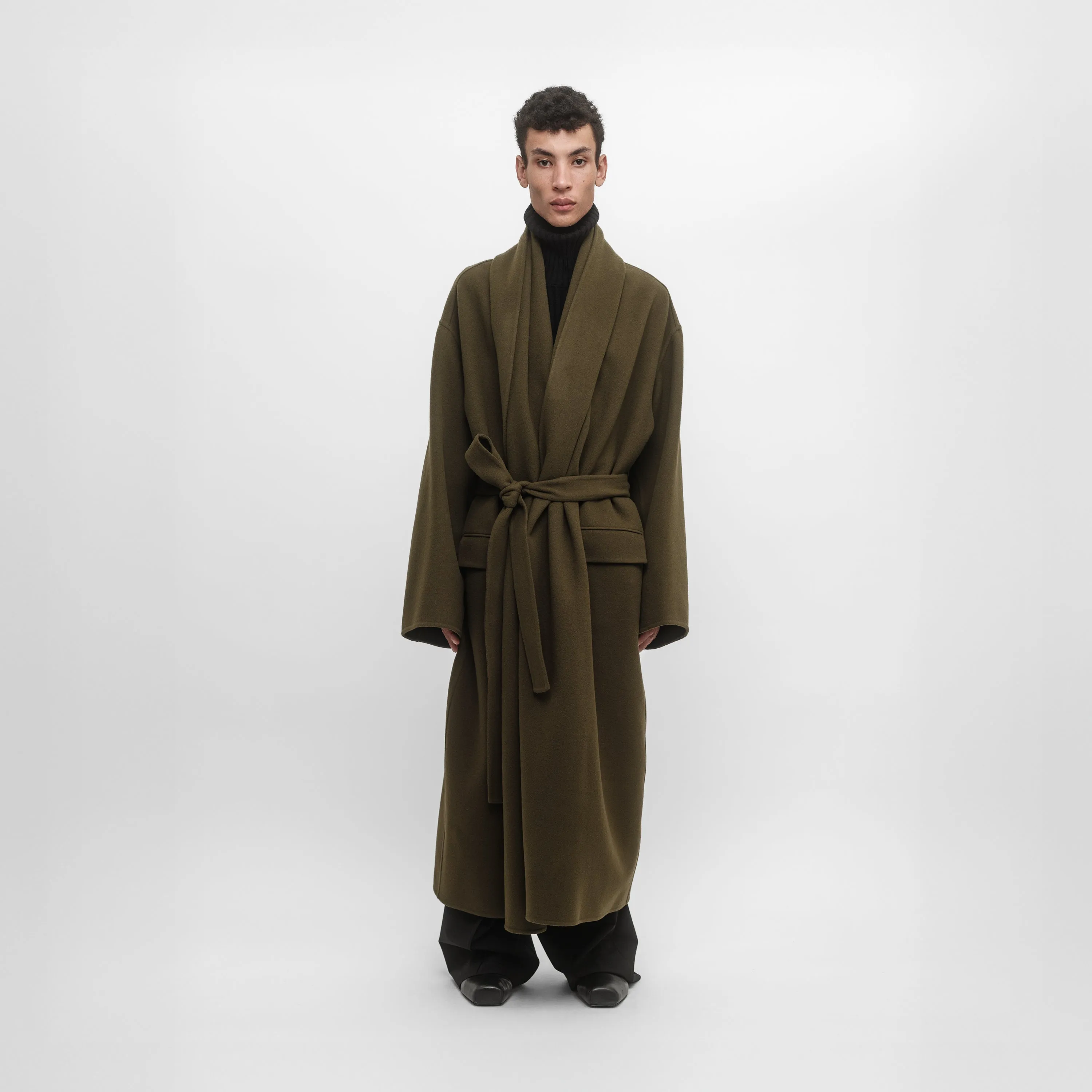 DOUBLE-FACE WRAP COAT sold by ALAINPAUL product image thumbnail 5