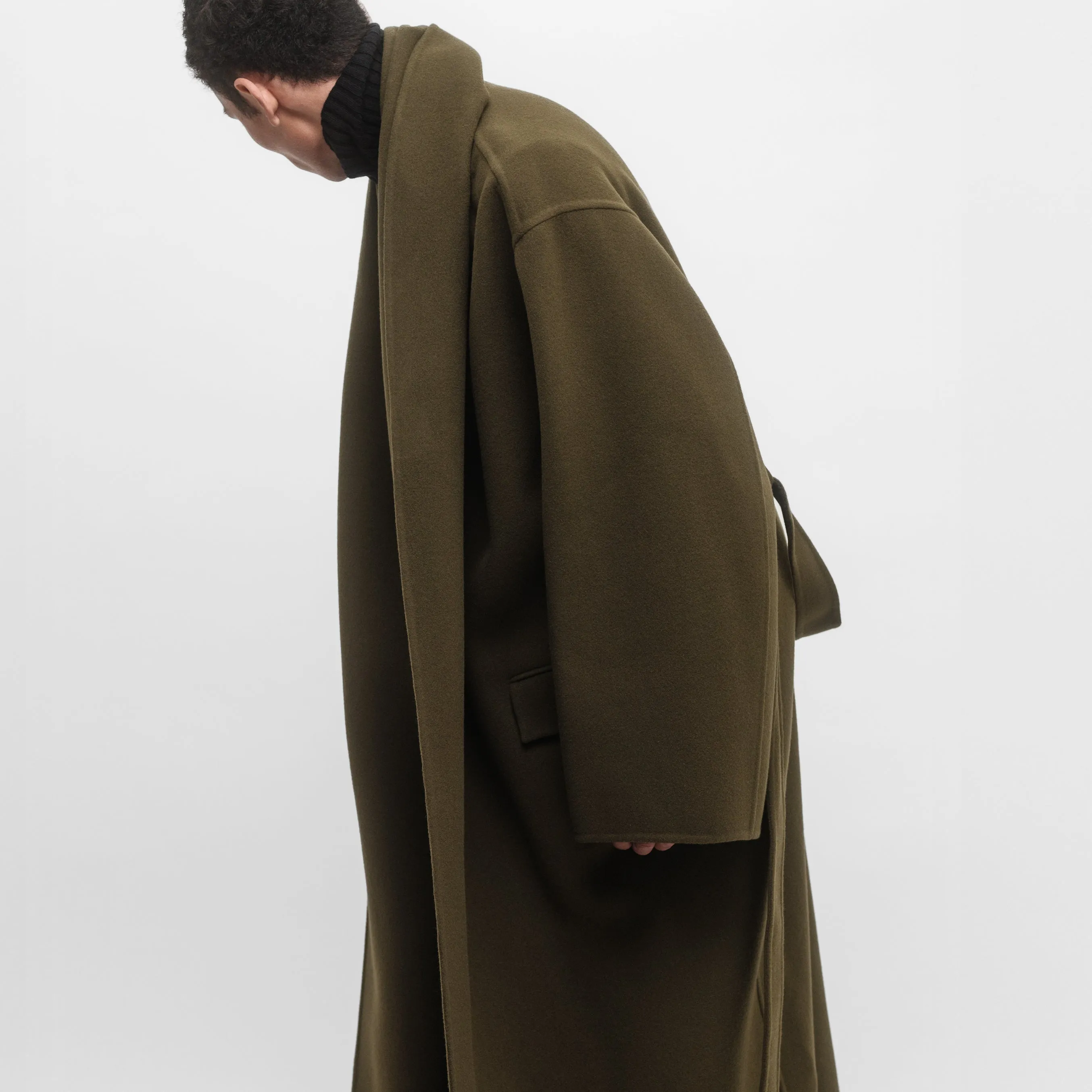 DOUBLE-FACE WRAP COAT sold by ALAINPAUL product image thumbnail 2