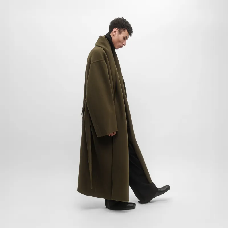 DOUBLE-FACE WRAP COAT made by ALAINPAUL