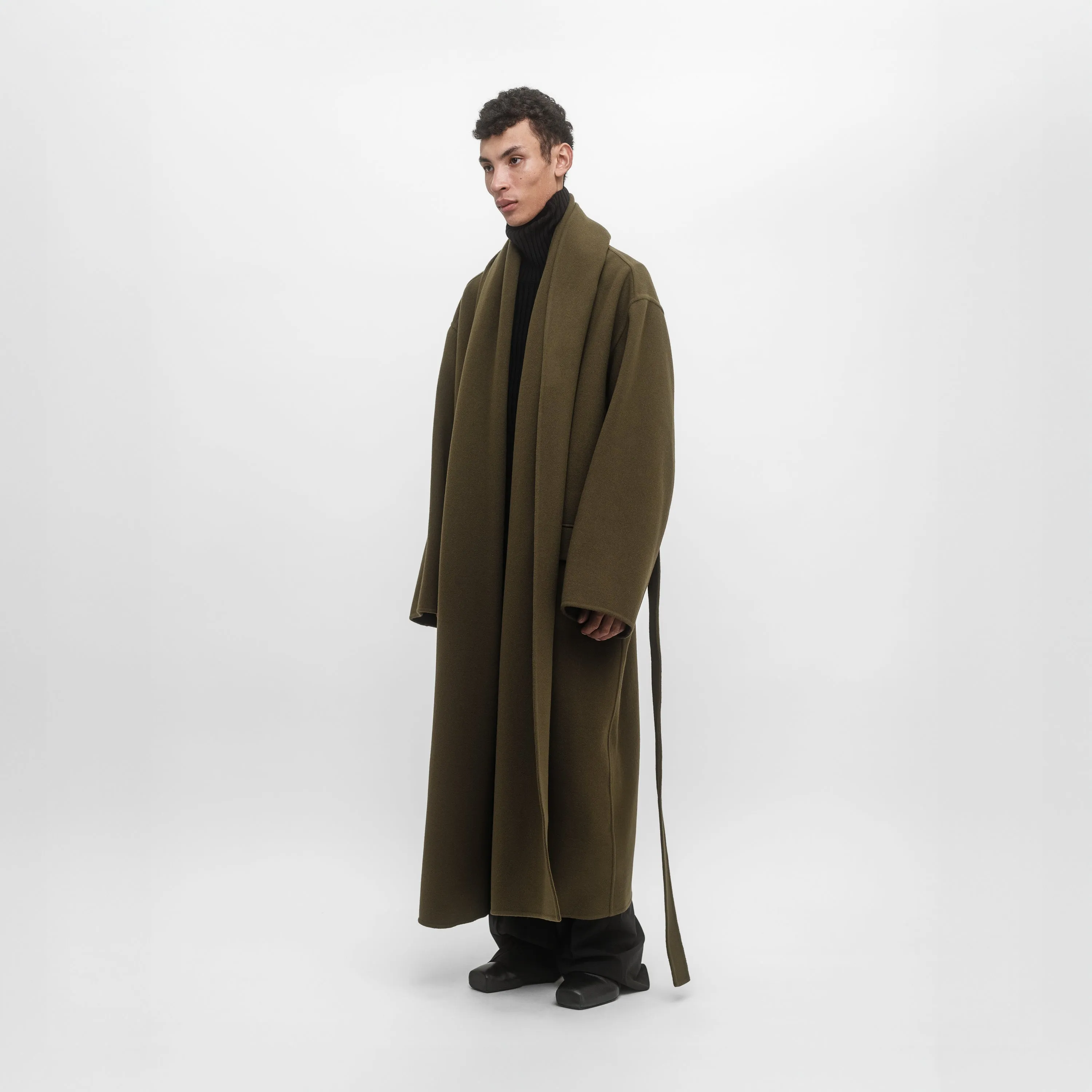 DOUBLE-FACE WRAP COAT sold by ALAINPAUL product image thumbnail 4