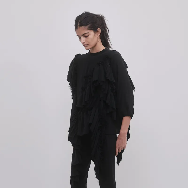 RUFFLES TOP made by ALAINPAUL