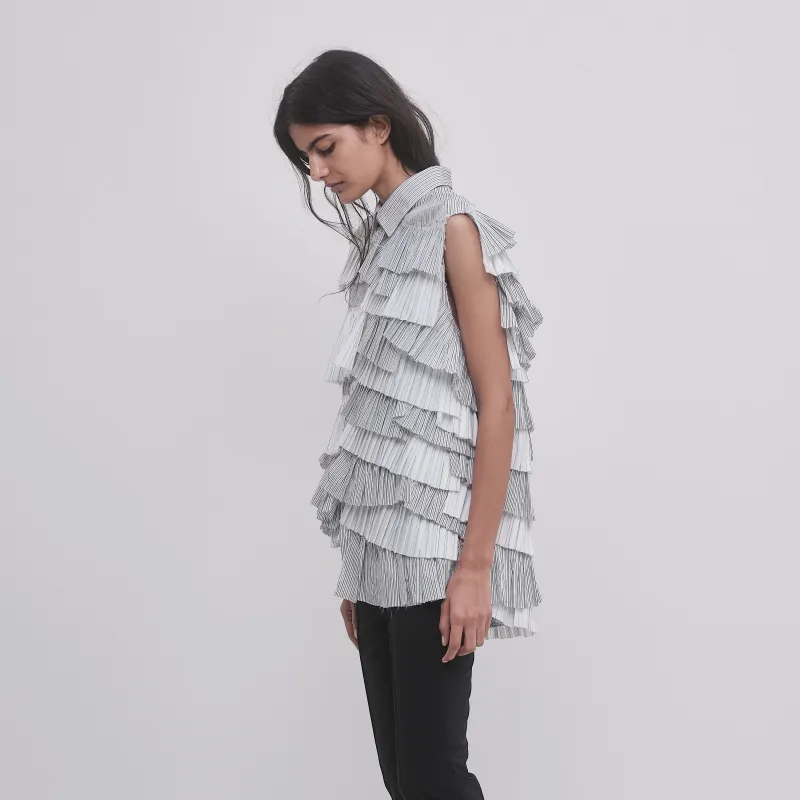 RUFFLES SHIRT made by ALAINPAUL