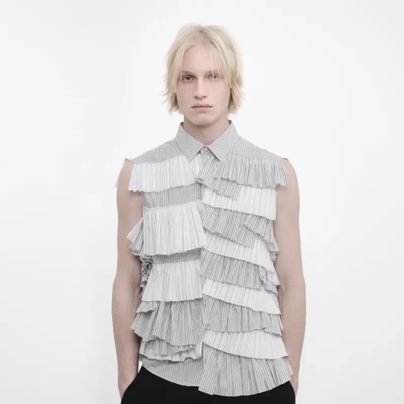 RUFFLES SHIRT made by ALAINPAUL