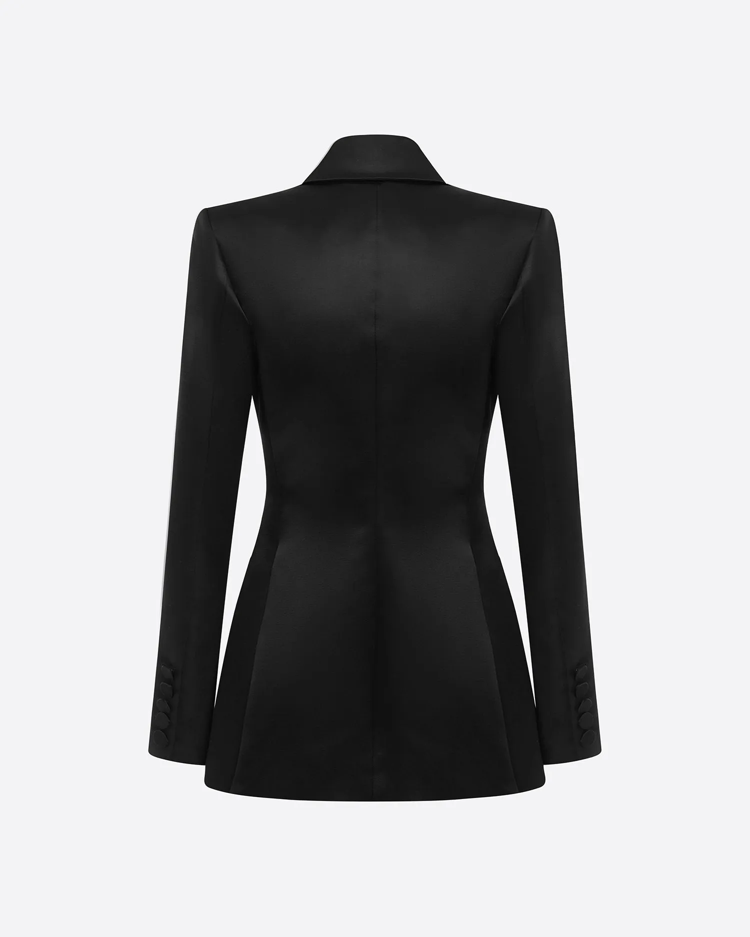 Single Breasted Fitted Blazer in Duchess Satin sold by Alex Perry product image thumbnail 4