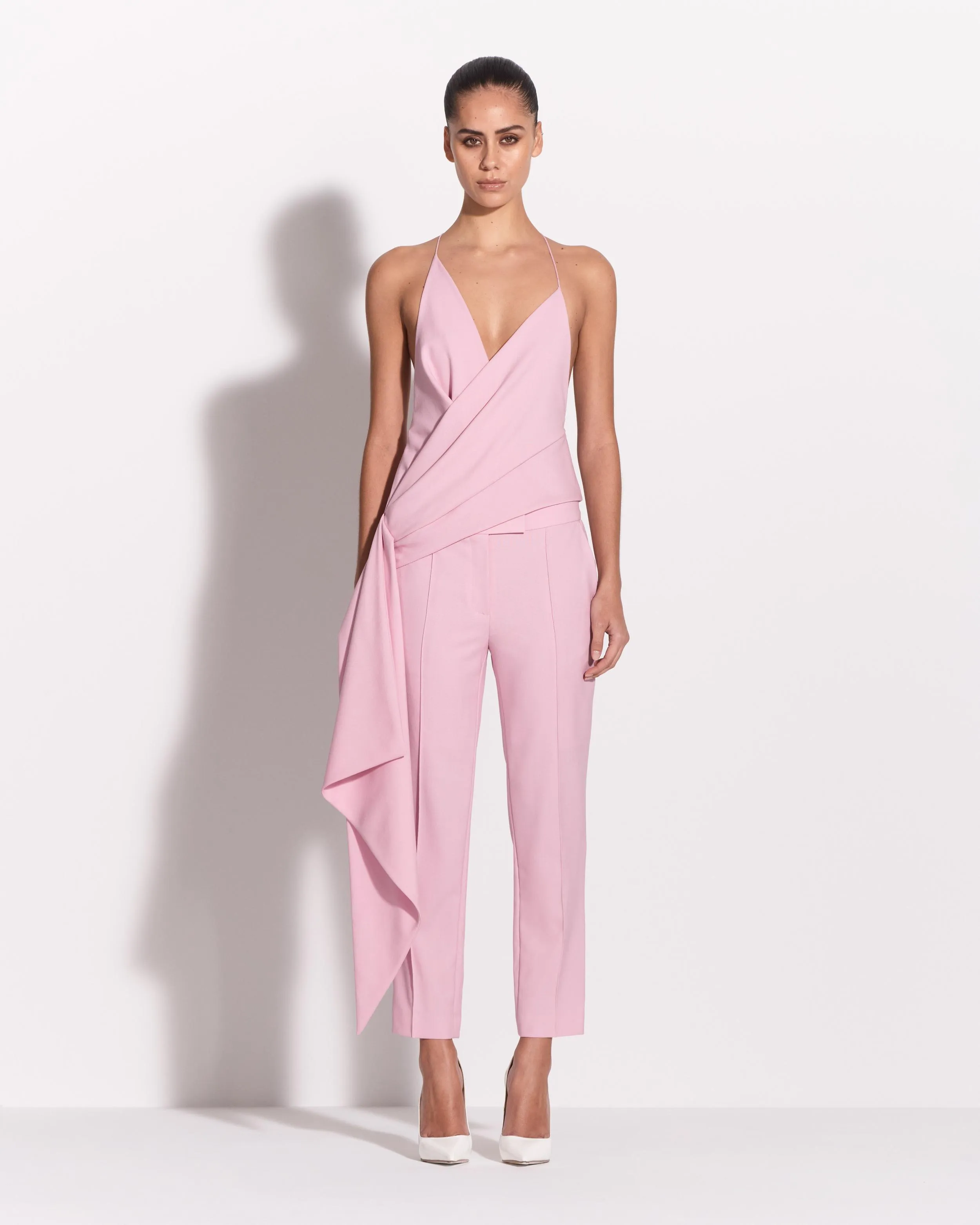 Bikini Wrap Top in Wool Suiting sold by Alex Perry