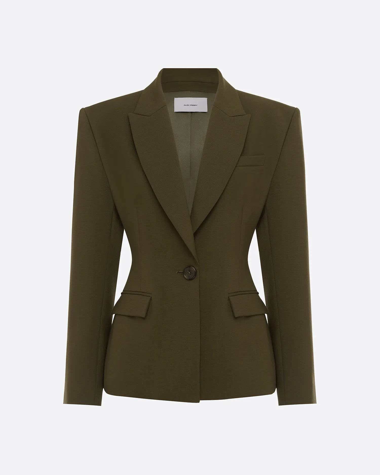 Single Breasted Contour Blazer in Wool Suiting sold by Alex Perry product image thumbnail 4