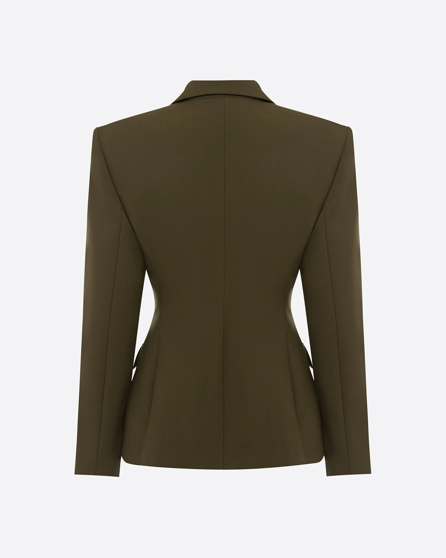 Single Breasted Contour Blazer in Wool Suiting sold by Alex Perry product image thumbnail 5