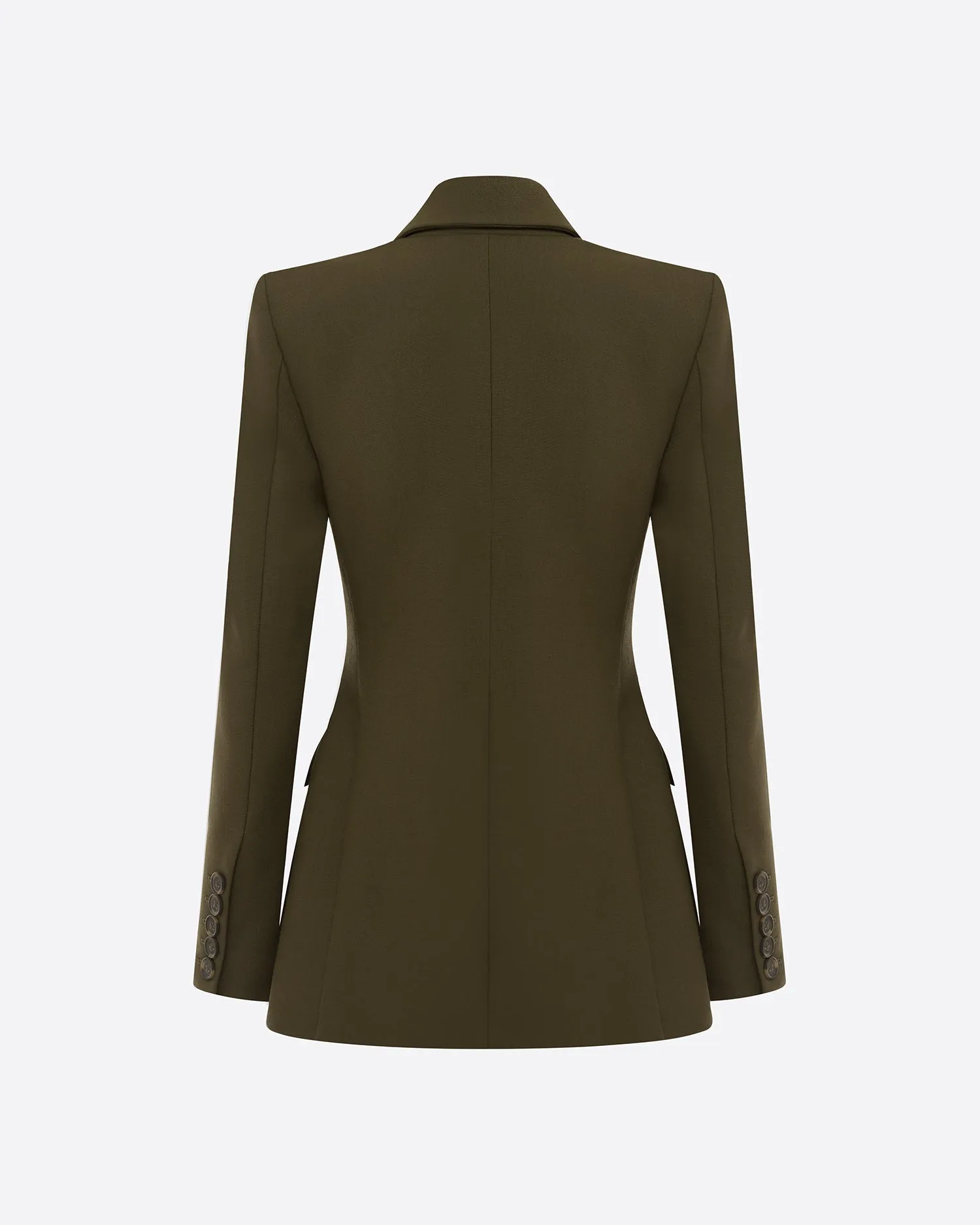 Single Breasted Fitted Blazer in Wool Suiting sold by Alex Perry product image thumbnail 4