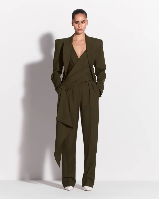 Tailored Trouser in Wool Suiting made by Alex Perry