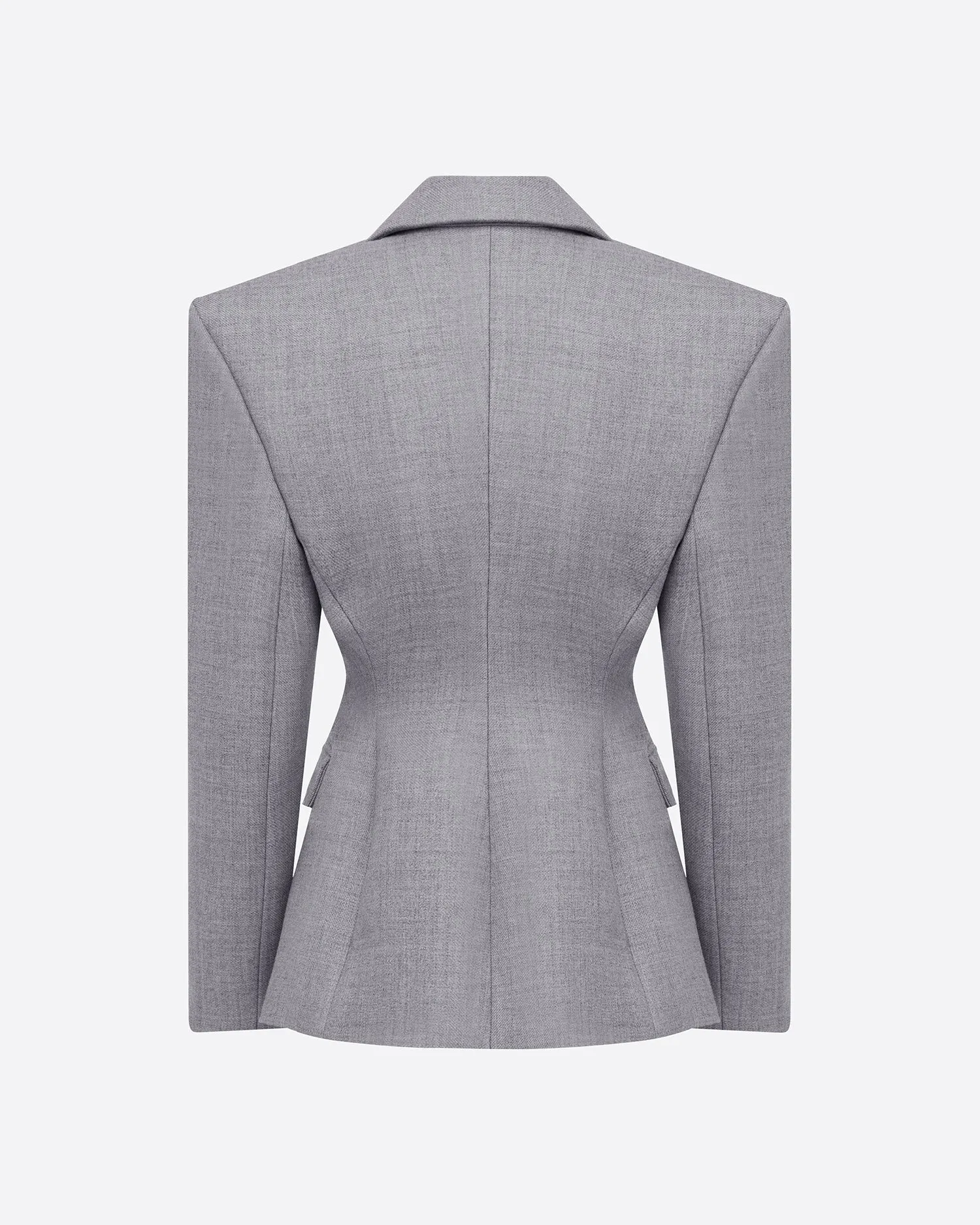 Single Breasted Contour Blazer in Wool Suiting sold by Alex Perry product image thumbnail 3