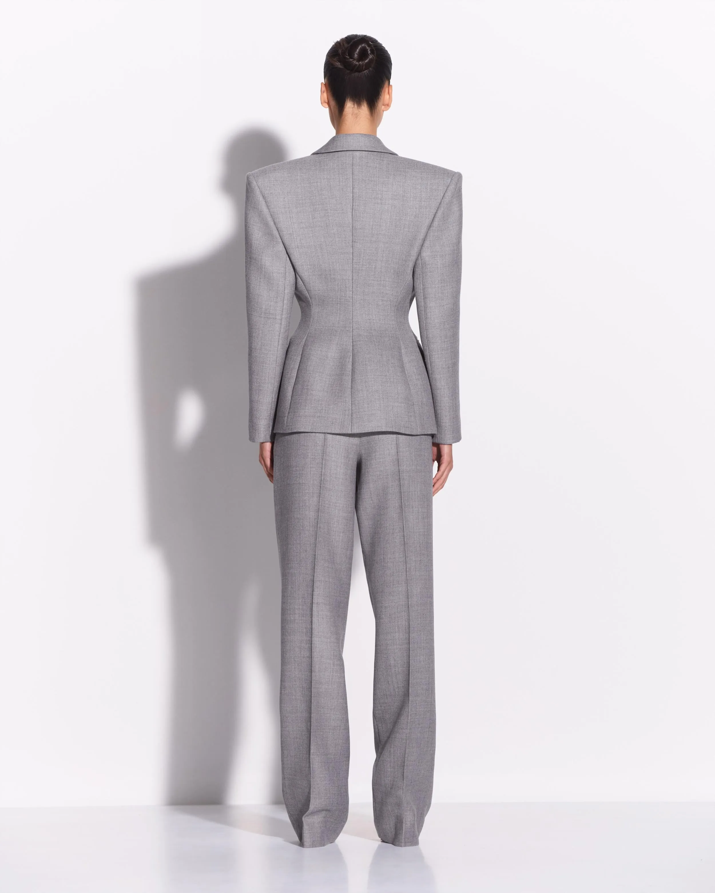 Single Breasted Contour Blazer in Wool Suiting sold by Alex Perry product image thumbnail 4