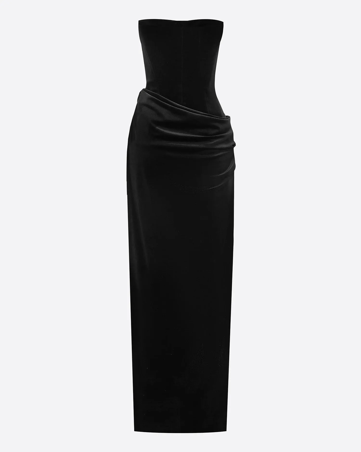 Strapless Drape Column in Velvet sold by Alex Perry product image thumbnail 3