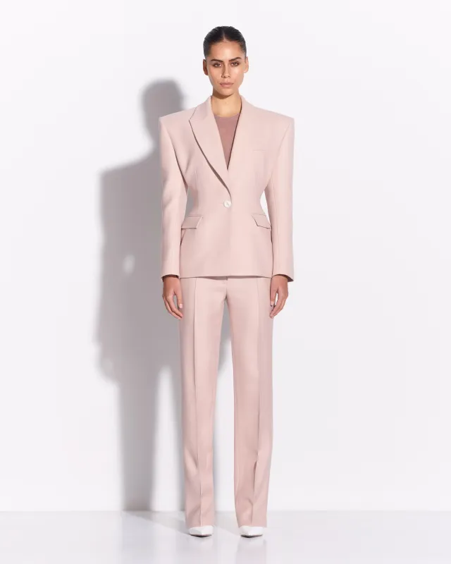 Single Breasted Contour Blazer in Wool Suiting made by Alex Perry