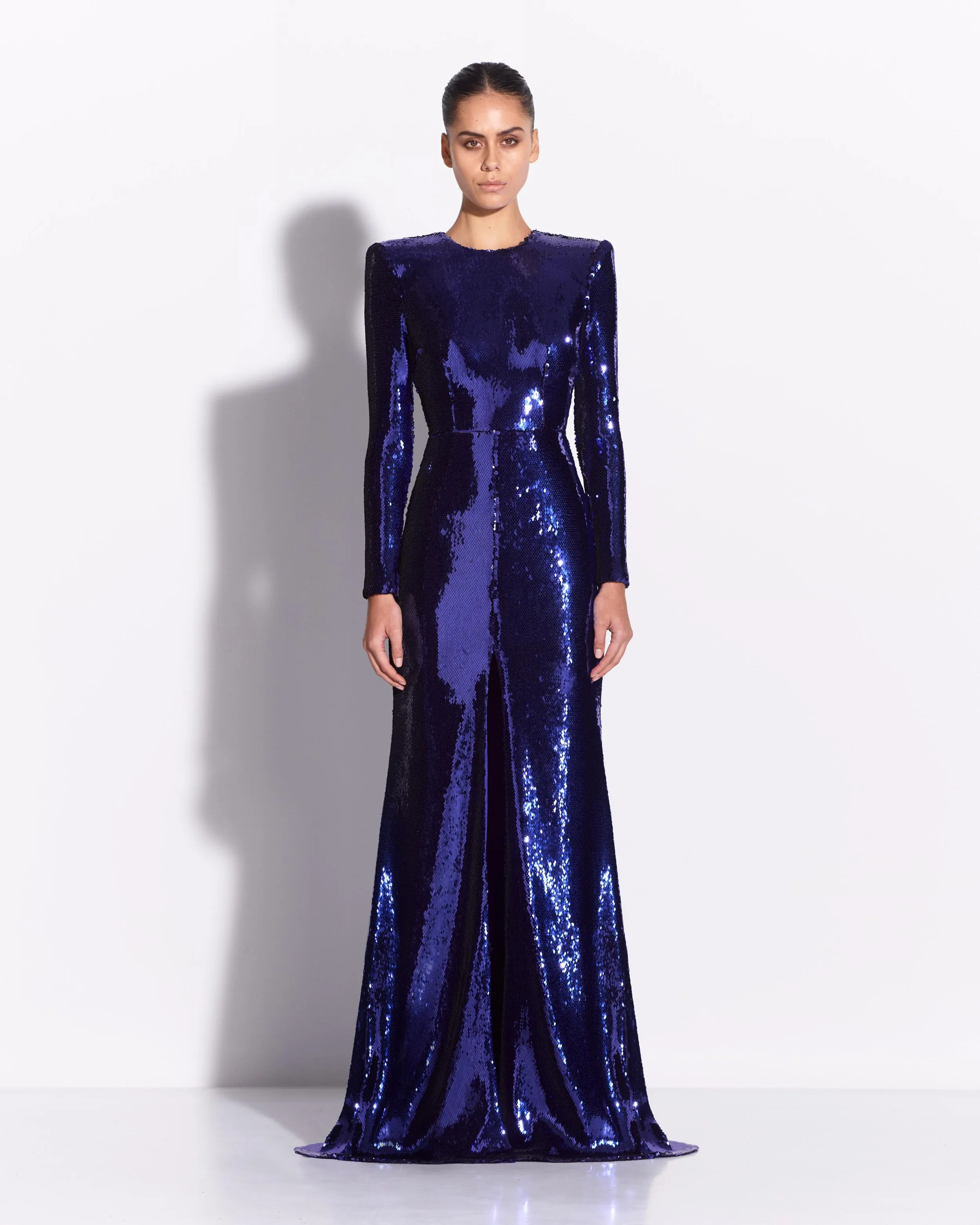 Long Sleeve Gown in Sequin sold by Alex Perry