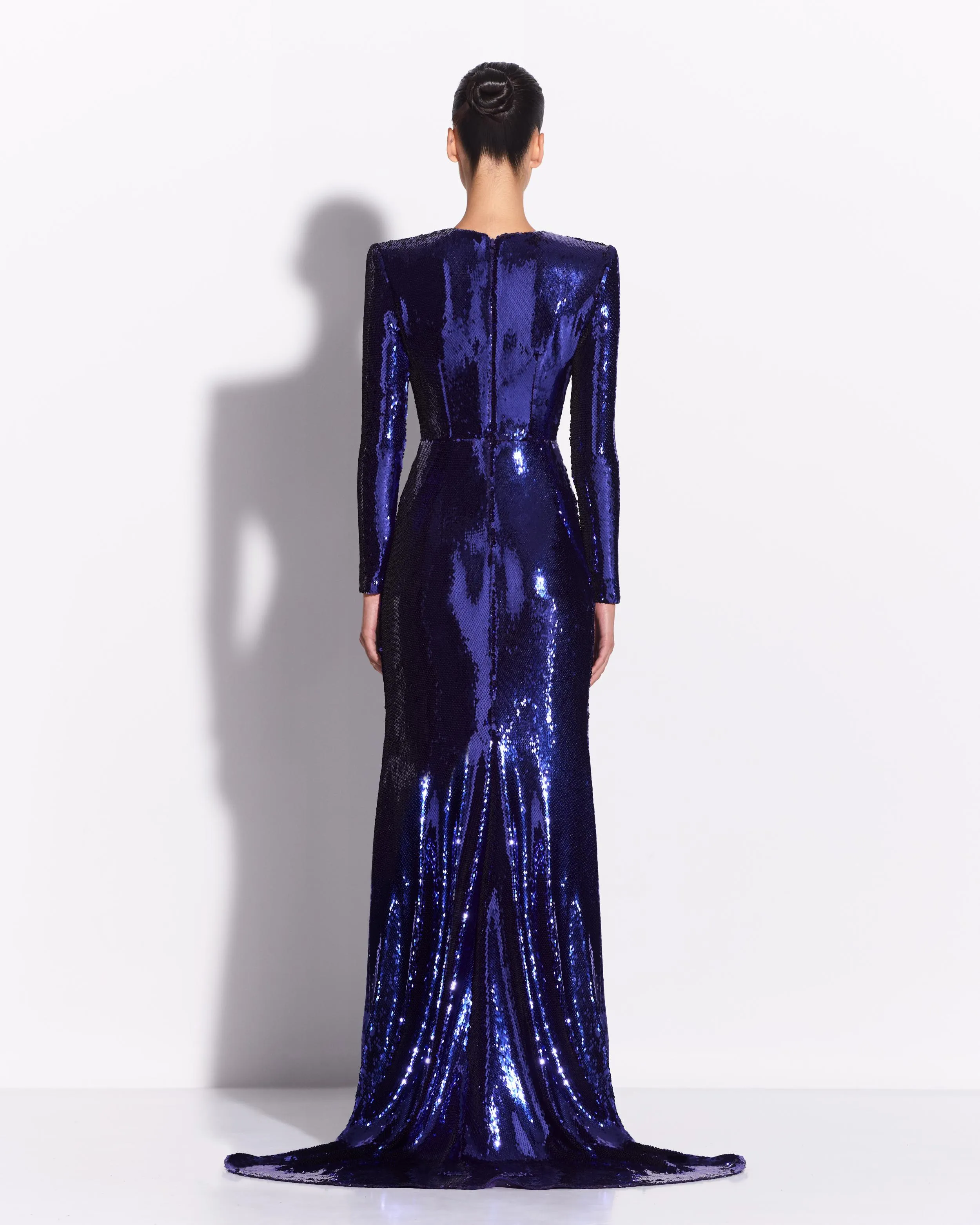 Long Sleeve Gown in Sequin sold by Alex Perry product image thumbnail 2