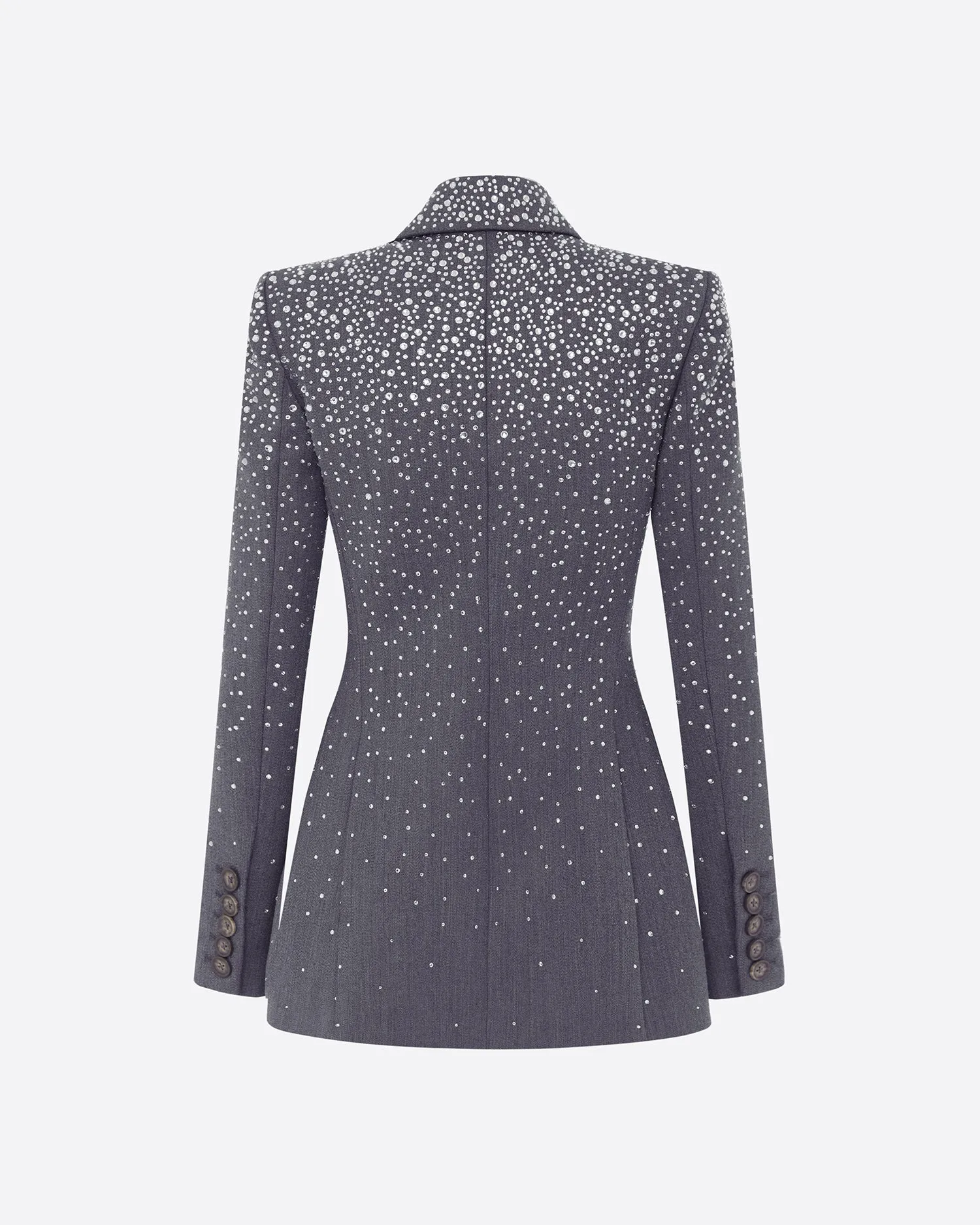 Single Breasted Fitted Blazer in Crystal Suiting sold by Alex Perry product image thumbnail 4