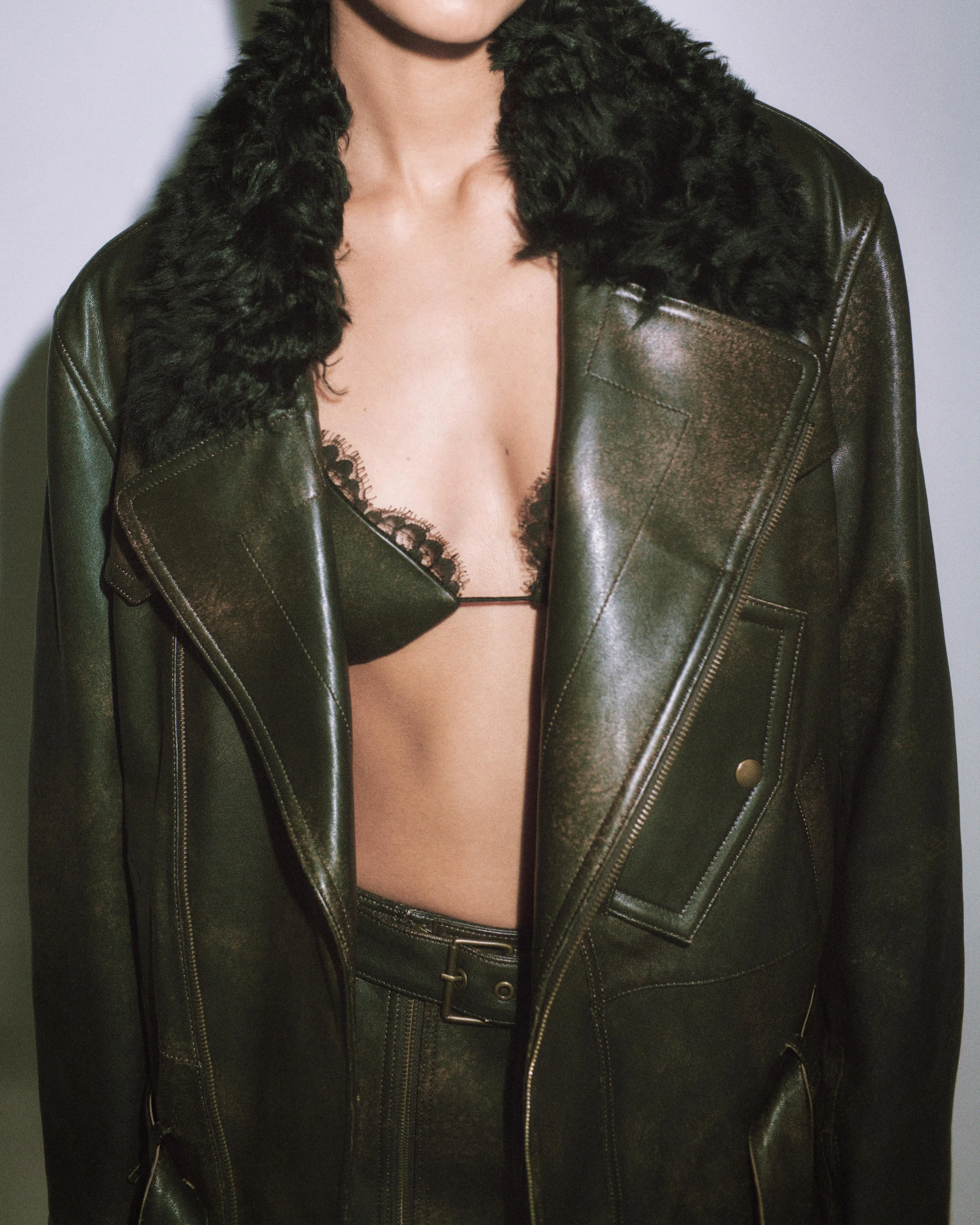Bikini Top in Leather sold by Alex Perry