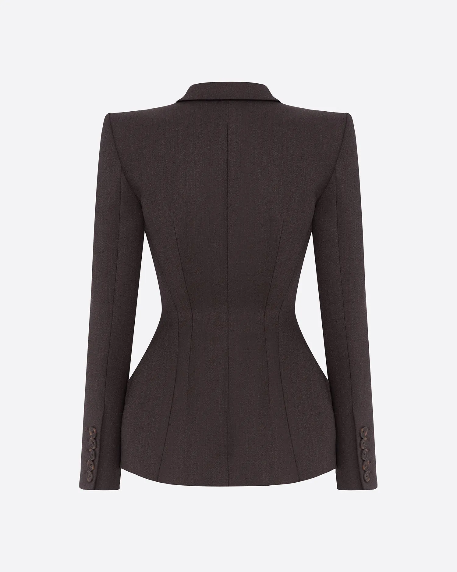 Double Breasted Blazer in Wool Suiting sold by Alex Perry product image thumbnail 3