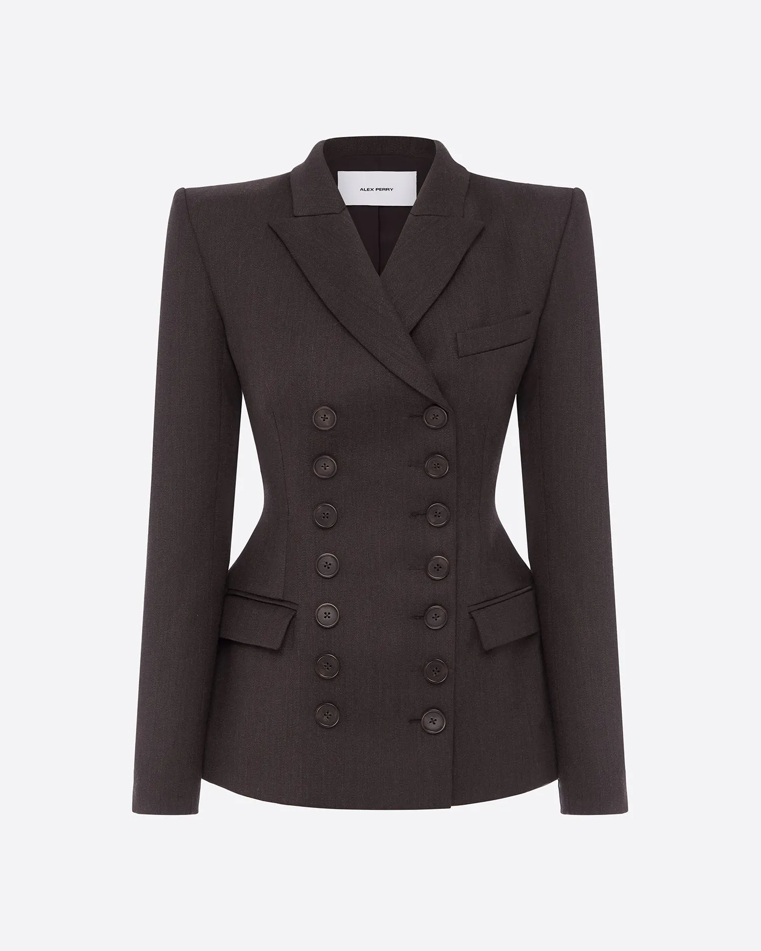 Double Breasted Blazer in Wool Suiting sold by Alex Perry product image thumbnail 4