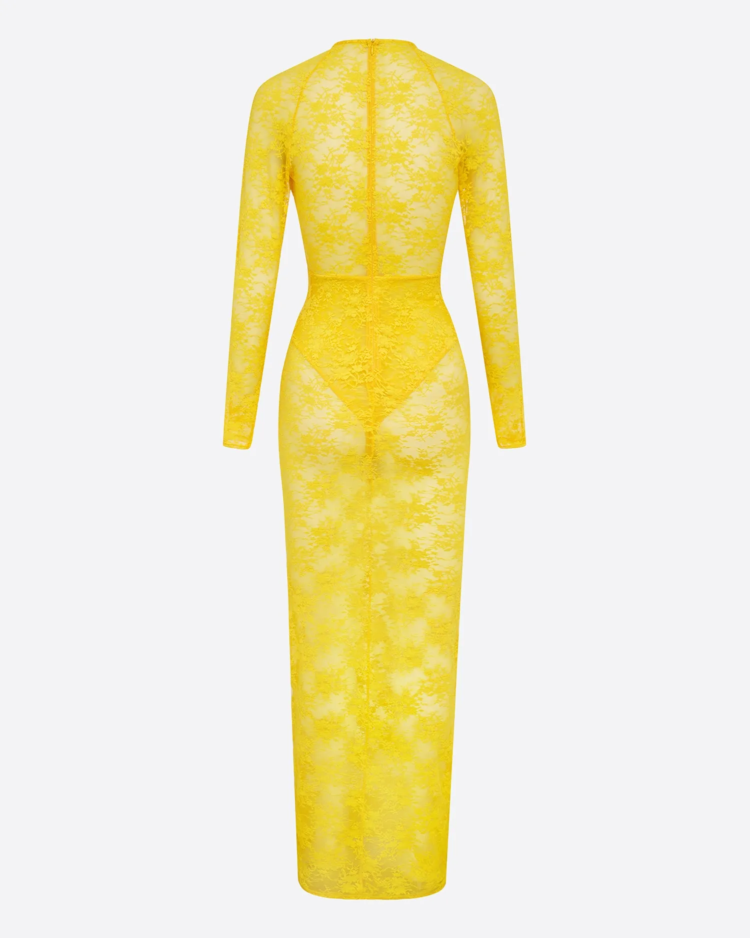 Long Sleeve Halter Column in Lace sold by Alex Perry product image thumbnail 3