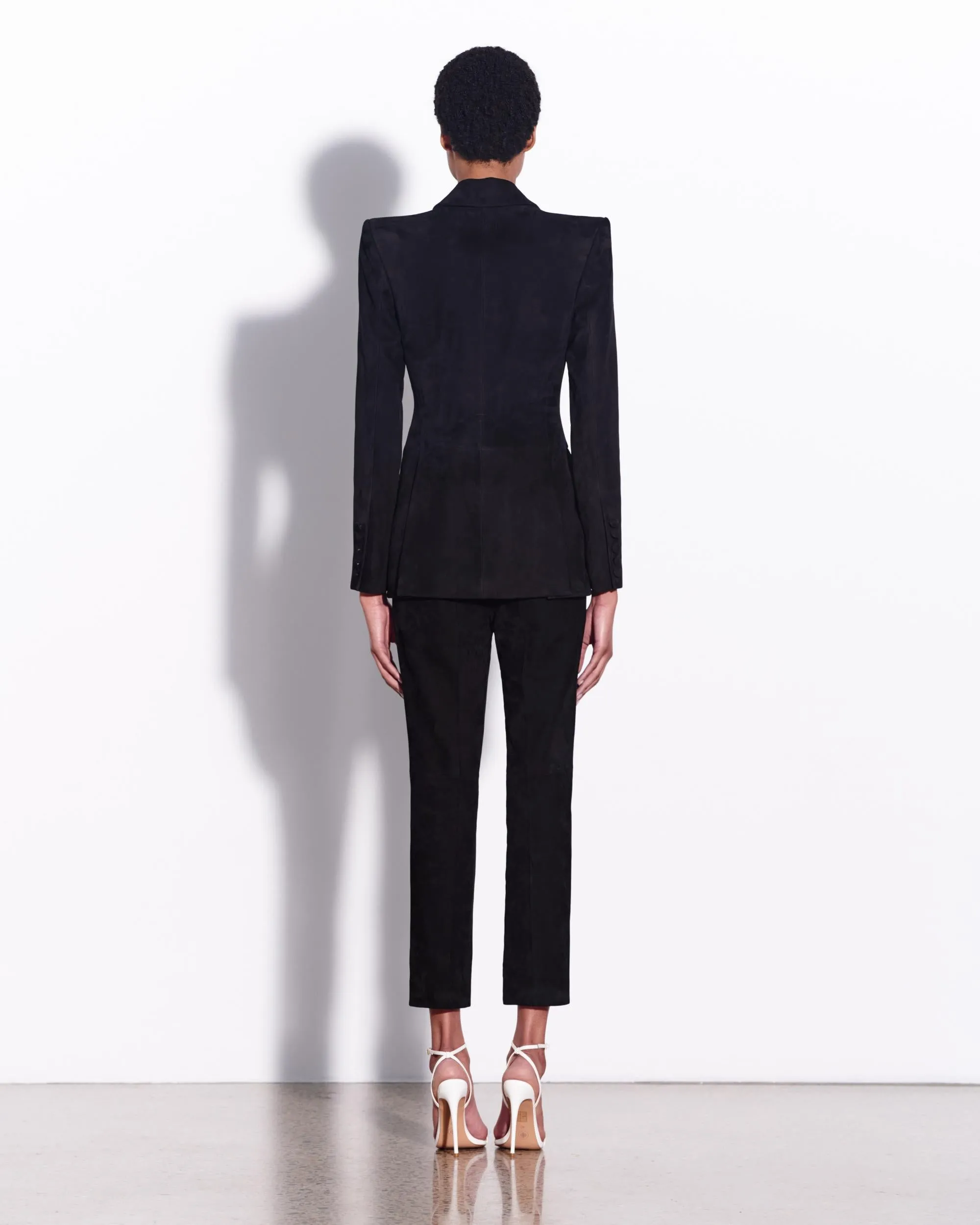 Crop Trouser in Suede sold by Alex Perry product image thumbnail 2