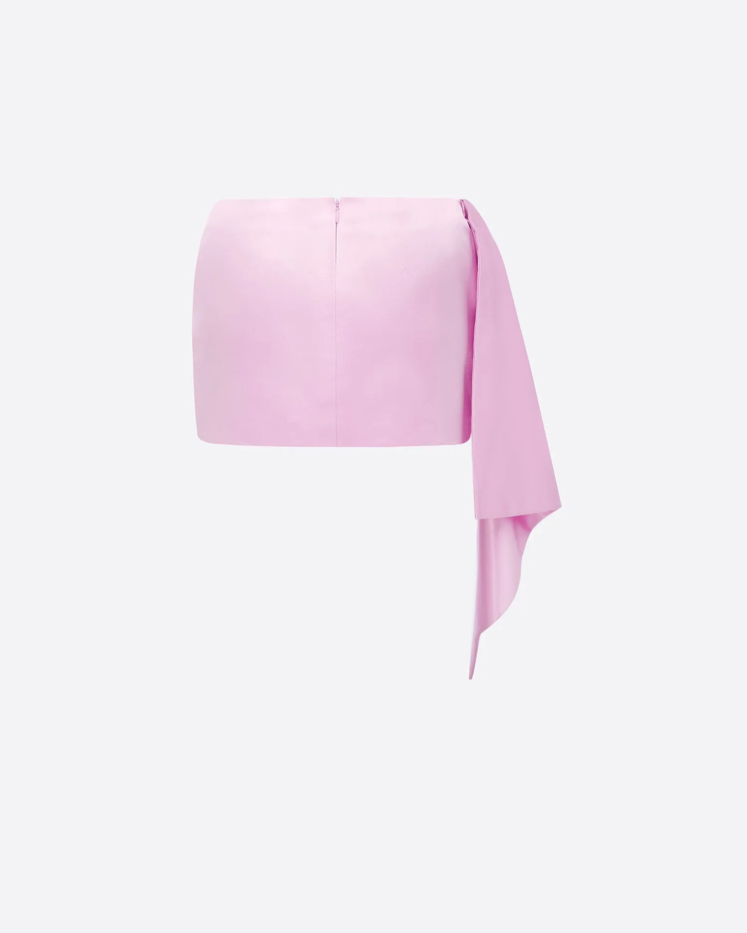 Low Rise Draped Mini Skirt in Duchess Satin sold by Alex Perry product image thumbnail 3