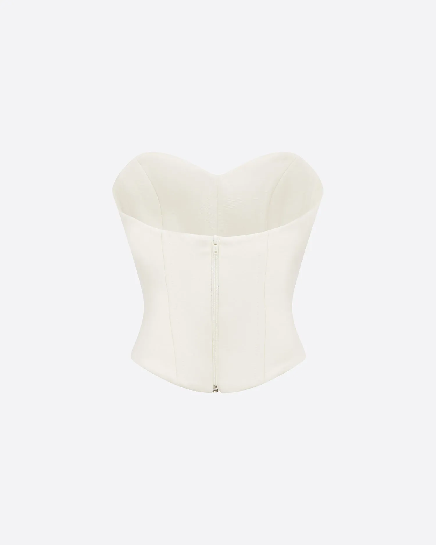 Strapless Longline Corset Top in Wool Suiting sold by Alex Perry product image thumbnail 3