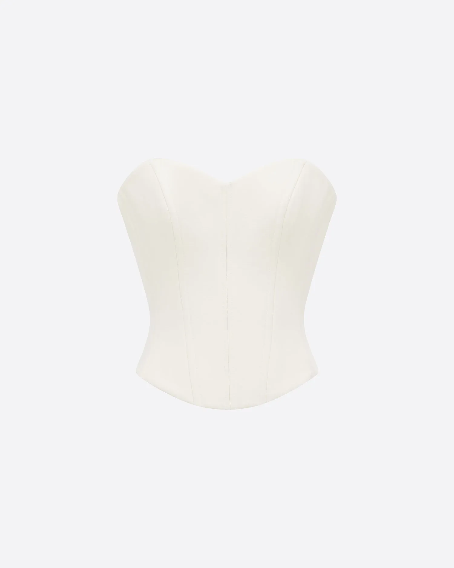 Strapless Longline Corset Top in Wool Suiting sold by Alex Perry product image thumbnail 4
