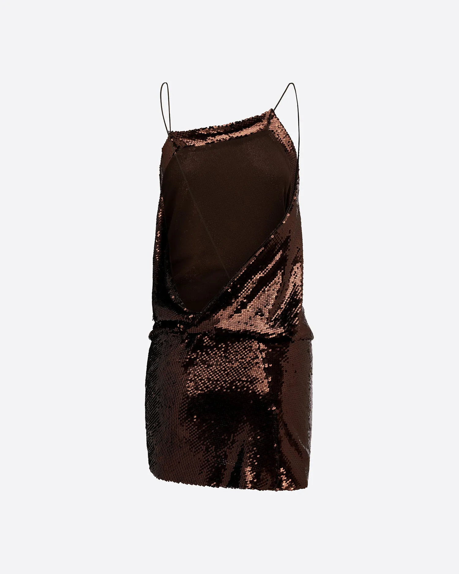 Draped Mini Dress in Sequin Mesh sold by Alex Perry product image thumbnail 4