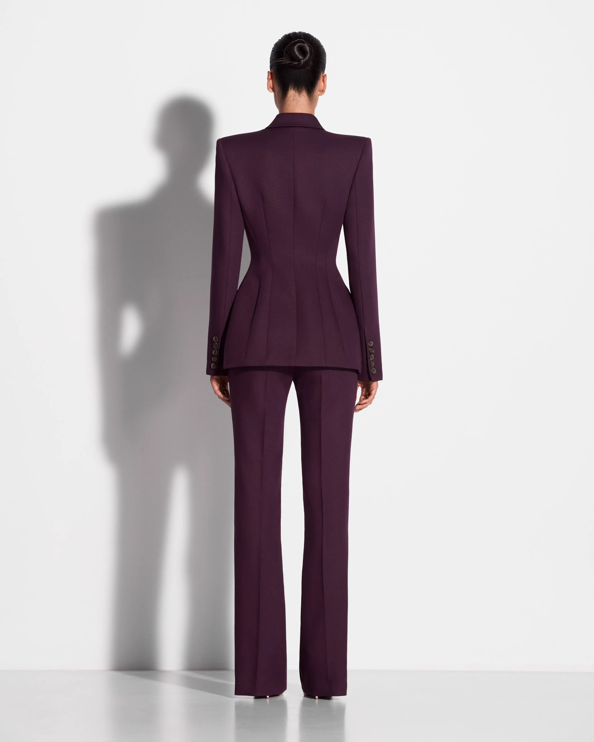 Single Breasted Contour Blazer in Wool Suiting sold by Alex Perry product image thumbnail 2