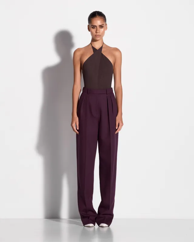 Tapered Trouser in Wool Suiting made by Alex Perry