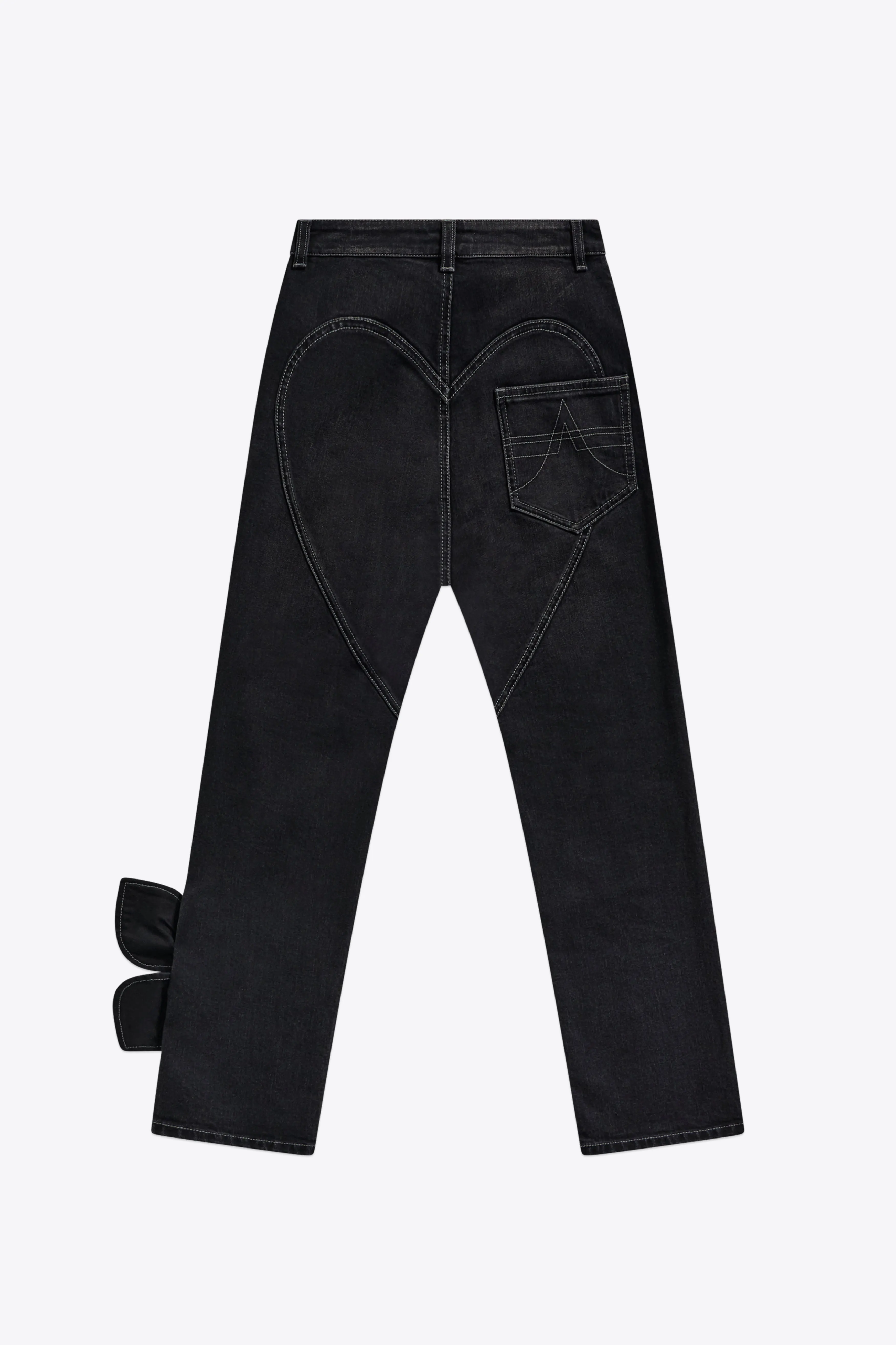 Denim Bow Straight Leg Jean sold by AREA NYC product image thumbnail 2