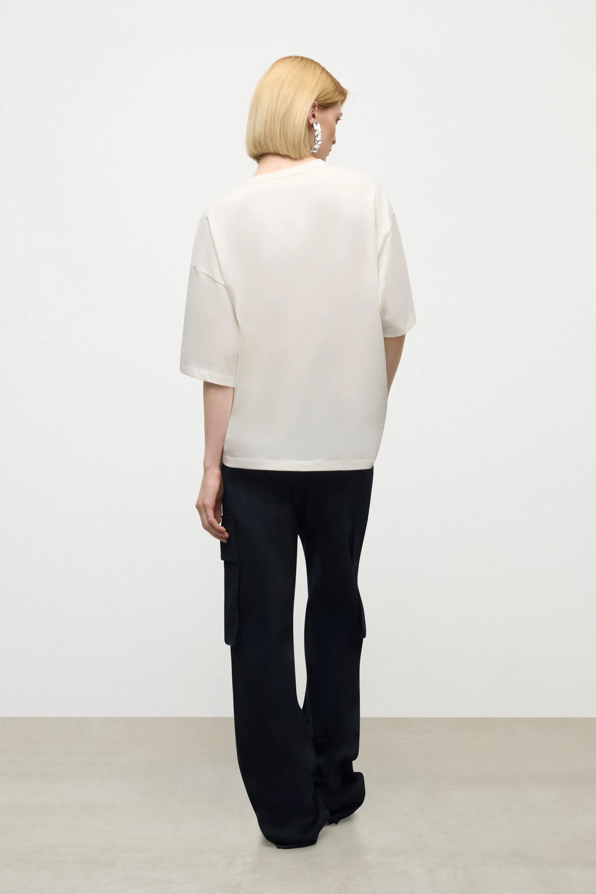 Embroidered Flower Cargo Pant sold by AREA NYC product image thumbnail 4